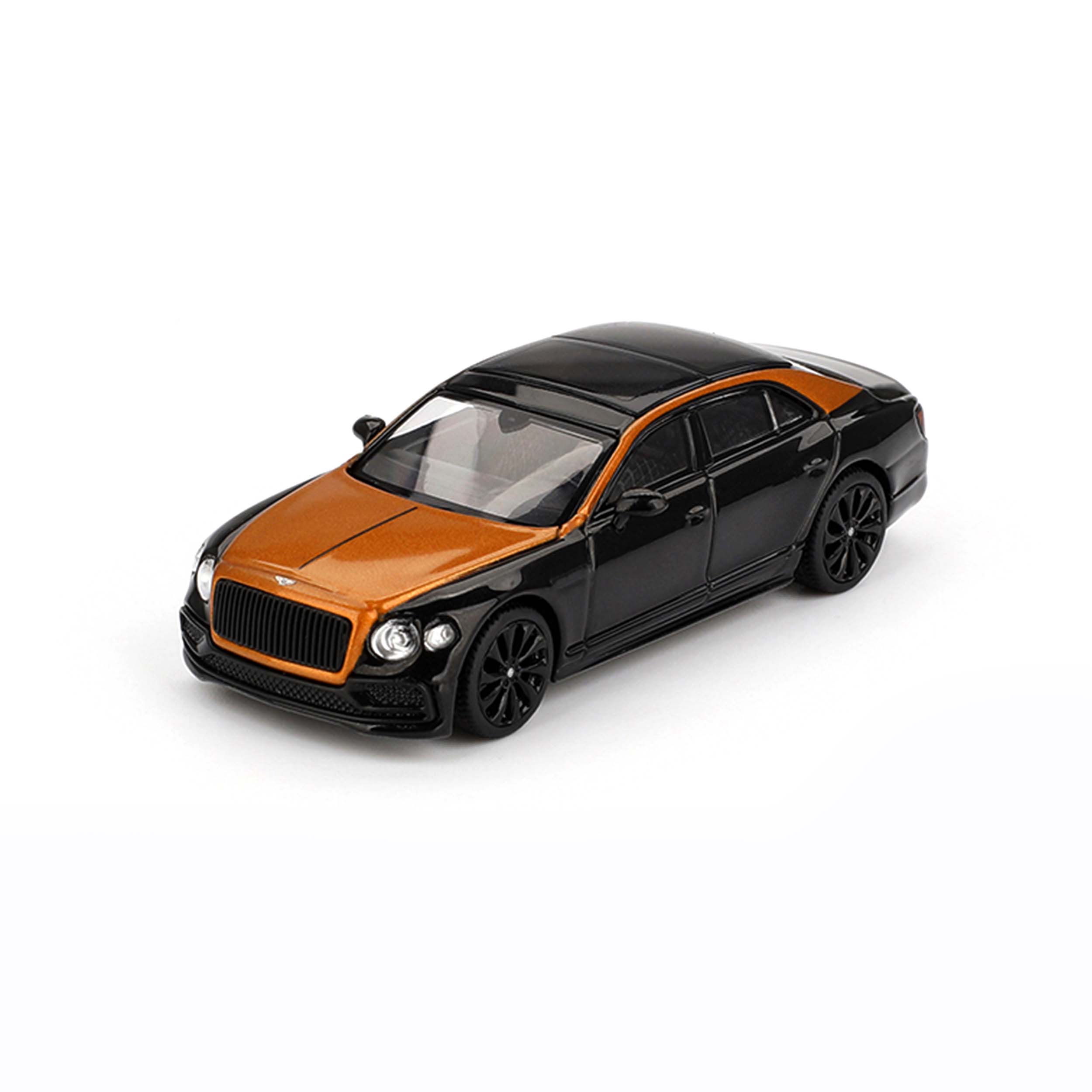 Mini GT Box Version MGT00991 Bentley Flying Spur Orange Flame / Onyx