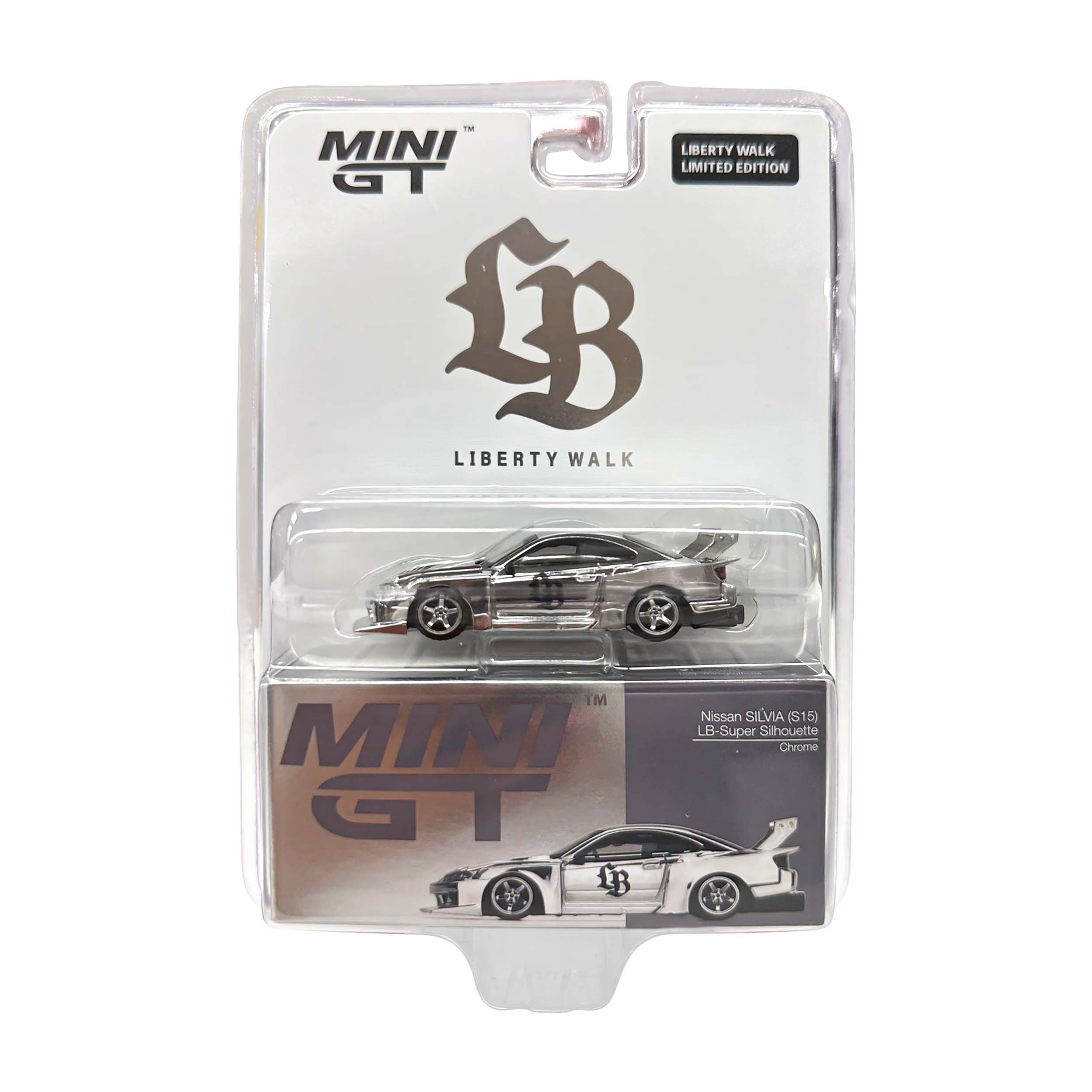 MINI GT TASKL2025 MGT01014 NISSAN SILVIA S15 CHORM SILVER