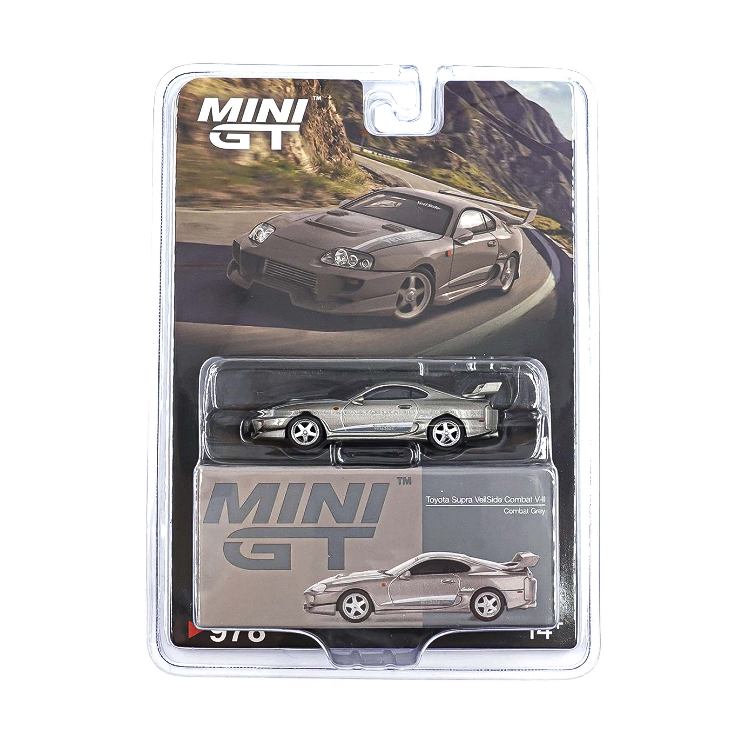 Mini GT Card Version MGT00978 Toyota Supra VeilSide Combat V-II Combat Grey
