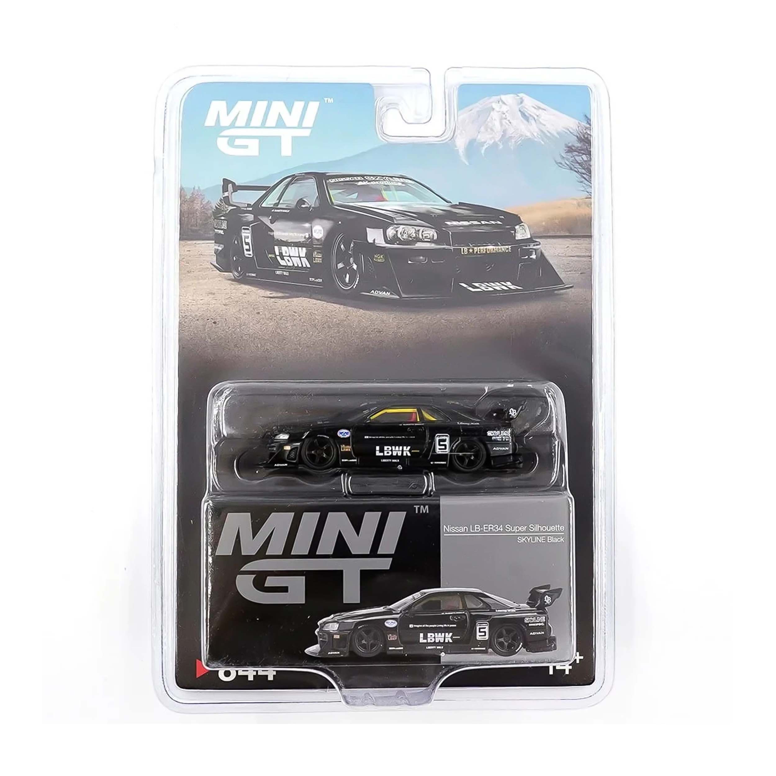 Mini GT Card Version MGT00844 Nissan LB-ER34 Super Silhouette SKYLINE Black