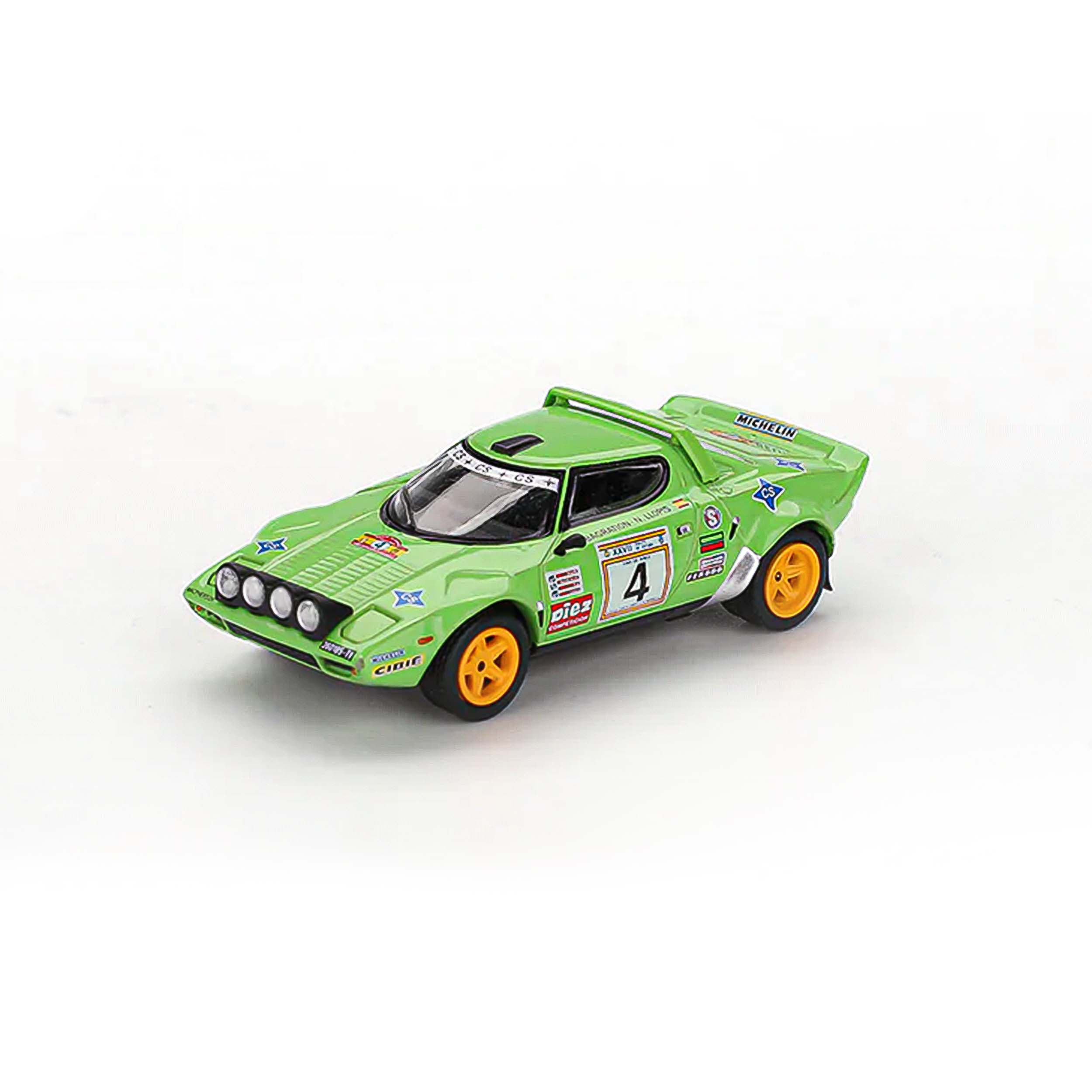 Mini GT BOX Version MGT01050 Lancia Stratos HF #4 1979 Spanish Rally Champion