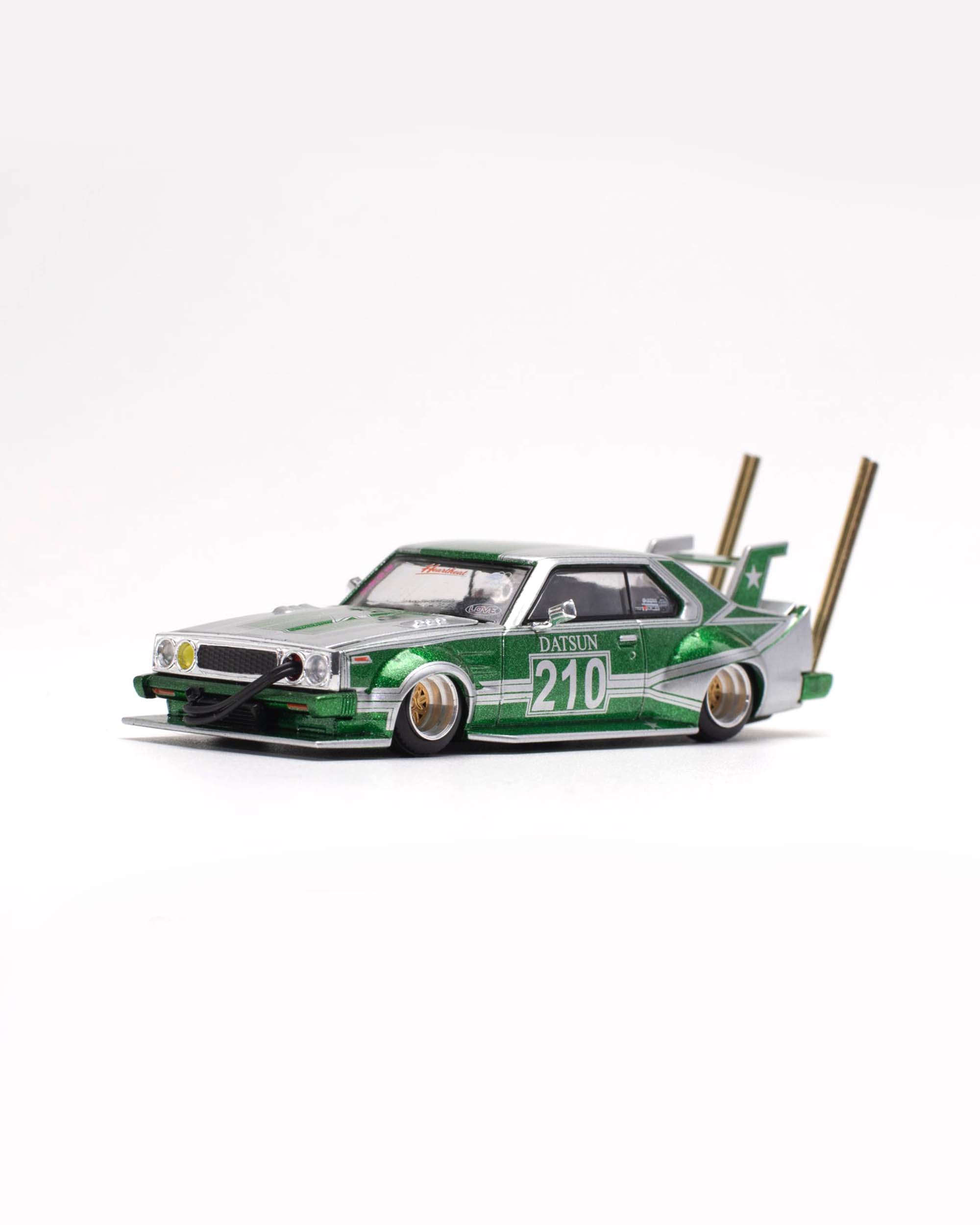 POPRACE #PR640061 SKYLINE C210 KAIDO RACER (BOSOZOKU STYLE) - SILVER/GREEN