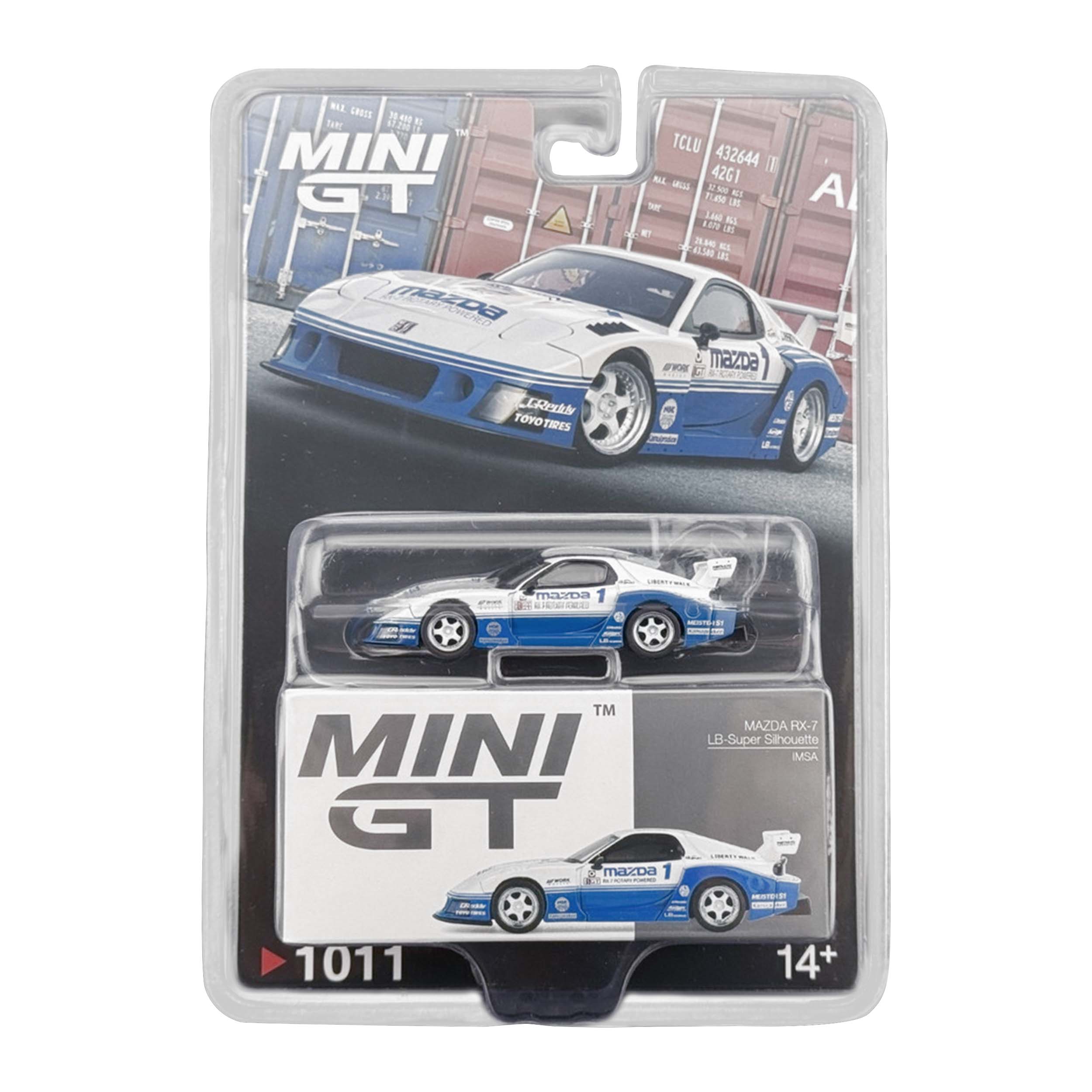 Mini GT CARD Version MGT01011 MAZDA RX-7 LB-Super Silhouette IMSA
