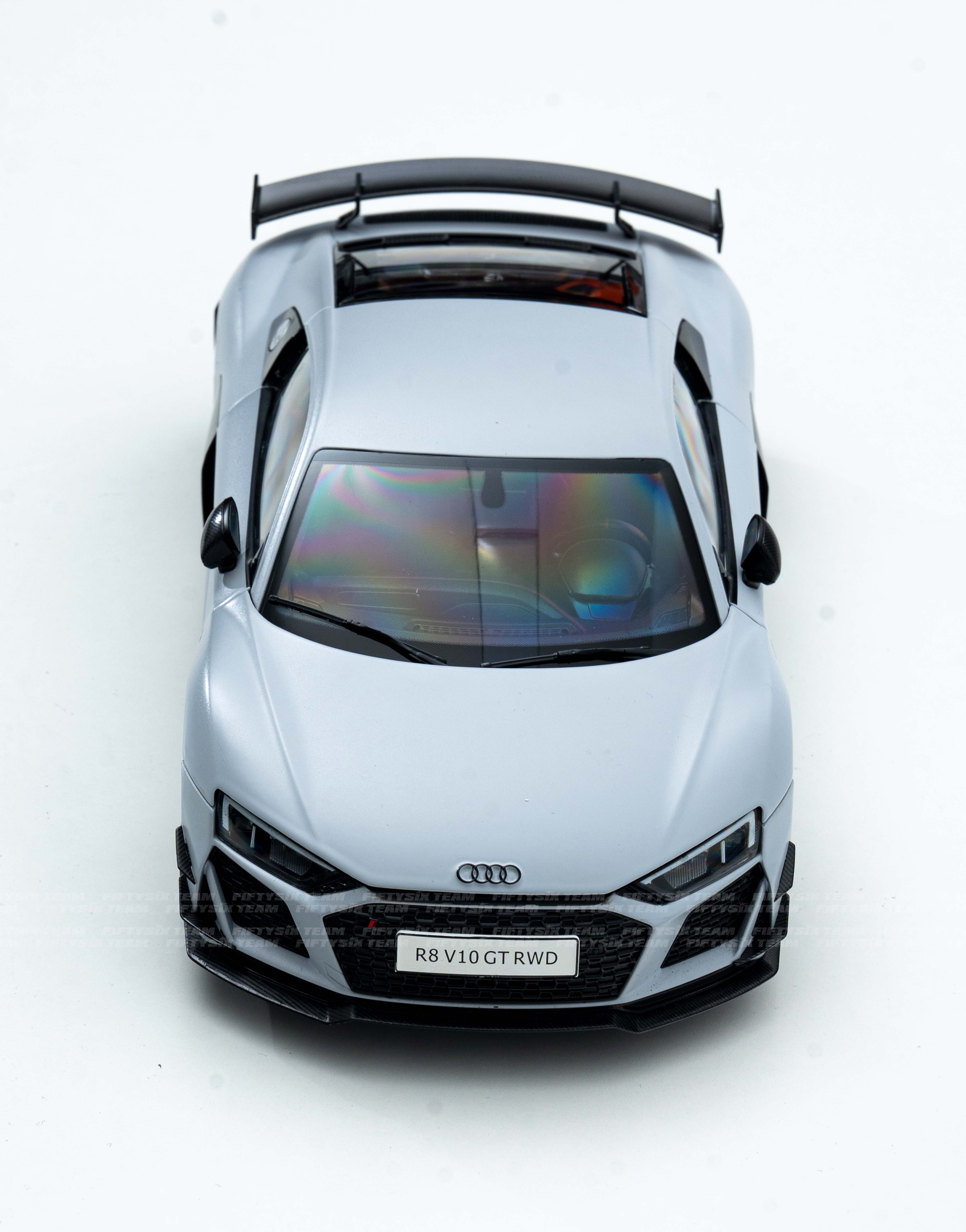 AUDI R8 GT RWD MATT WHITE,TỶ LỆ 1/18 KENGFAI