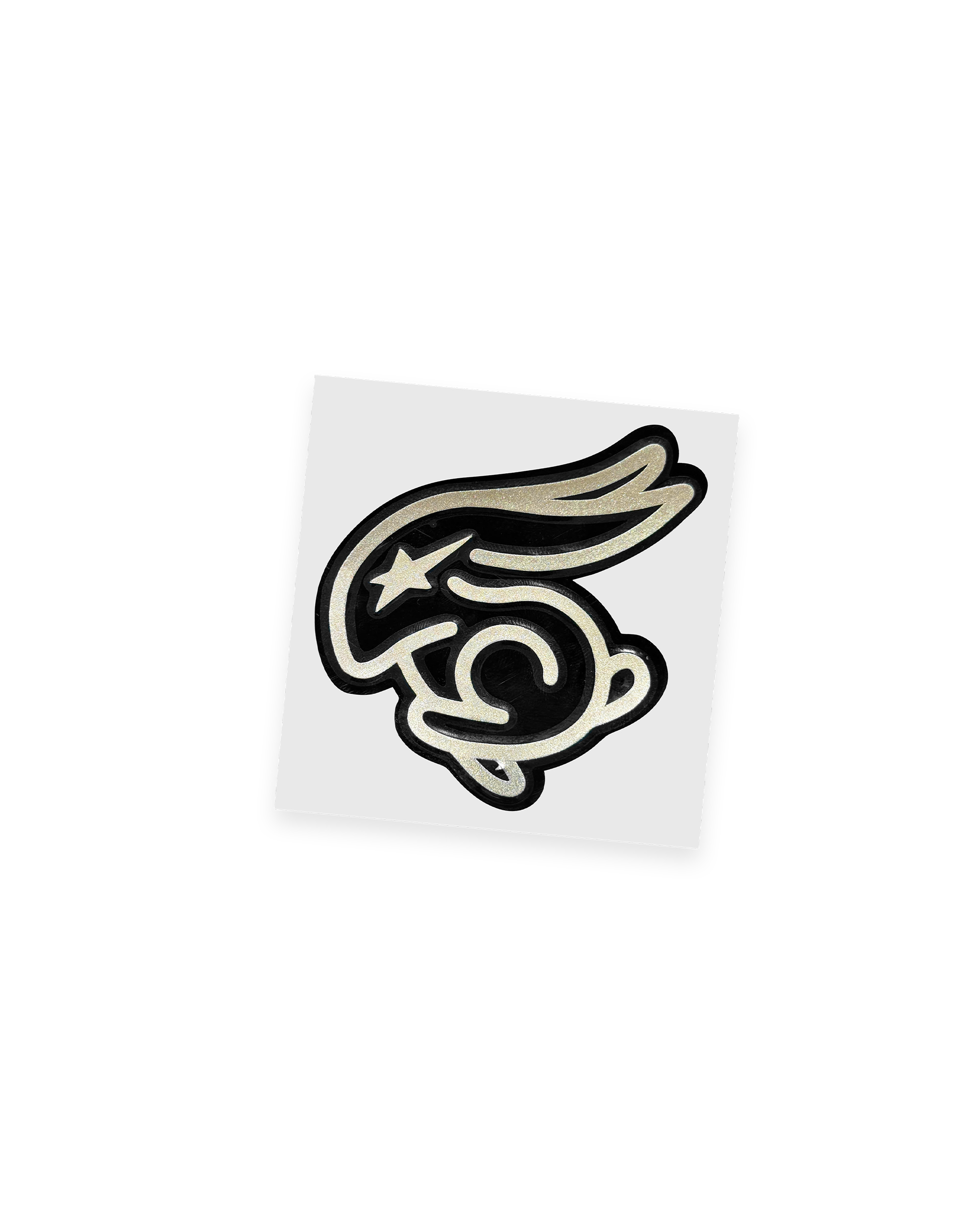 Speed Bunny Mini Sticker - Titan Gold