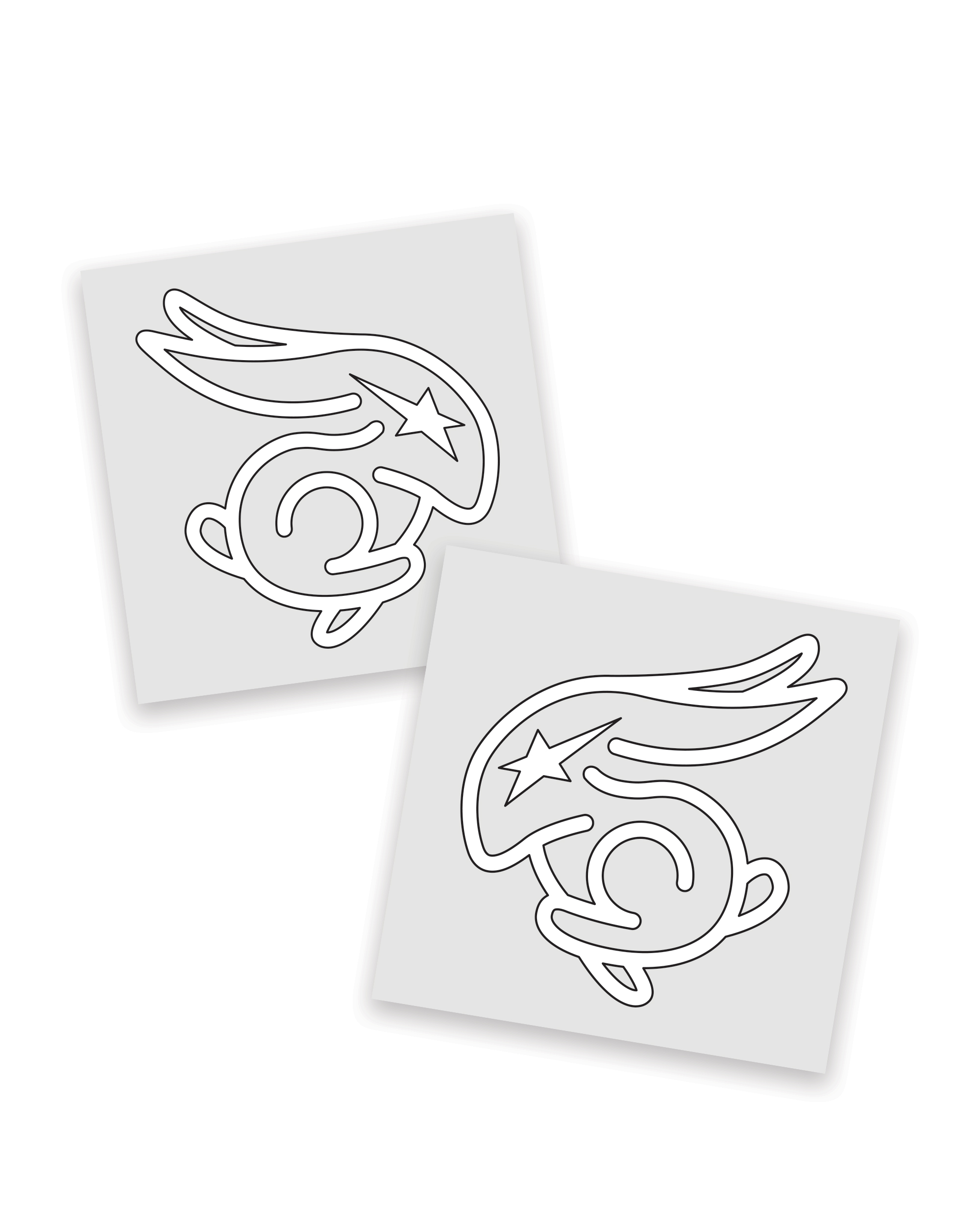Speed Bunny Mini Sticker - White