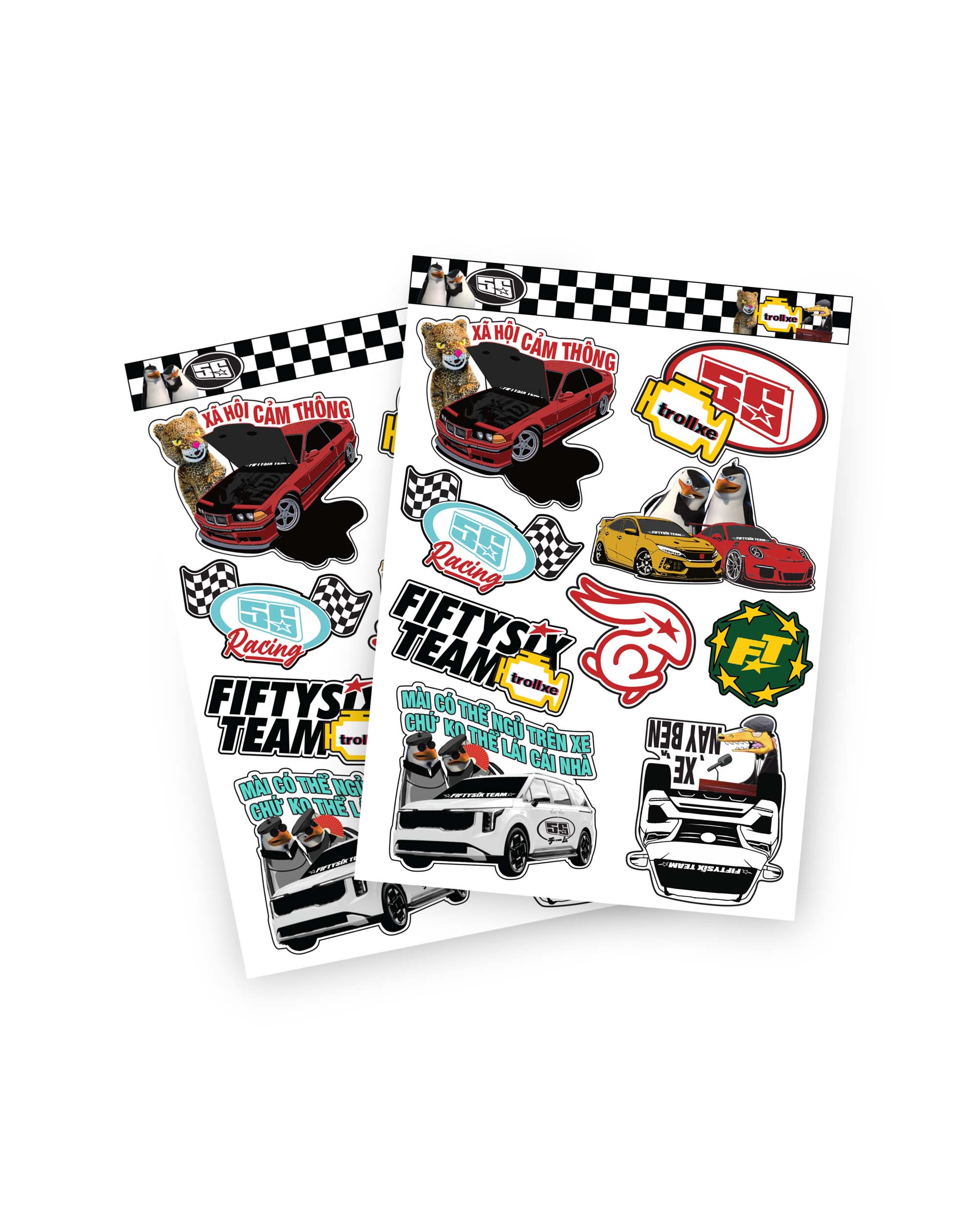 56 Team x Trollxe Sticker