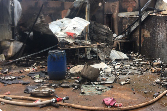 Nổ lớn ở cơ sở chiết gas