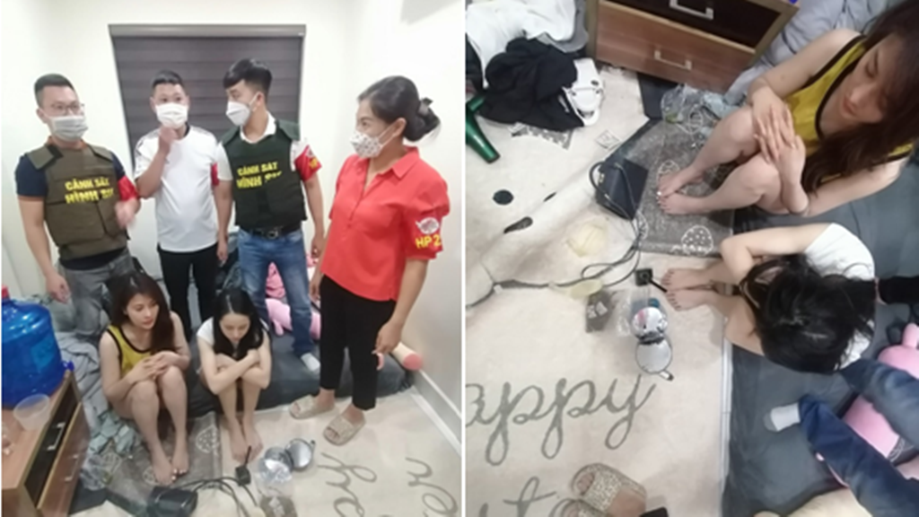 Hải Phòng: Thấy đèn nháy xanh đỏ khả nghi, công an kiểm tra phát hiện ổ ma túy