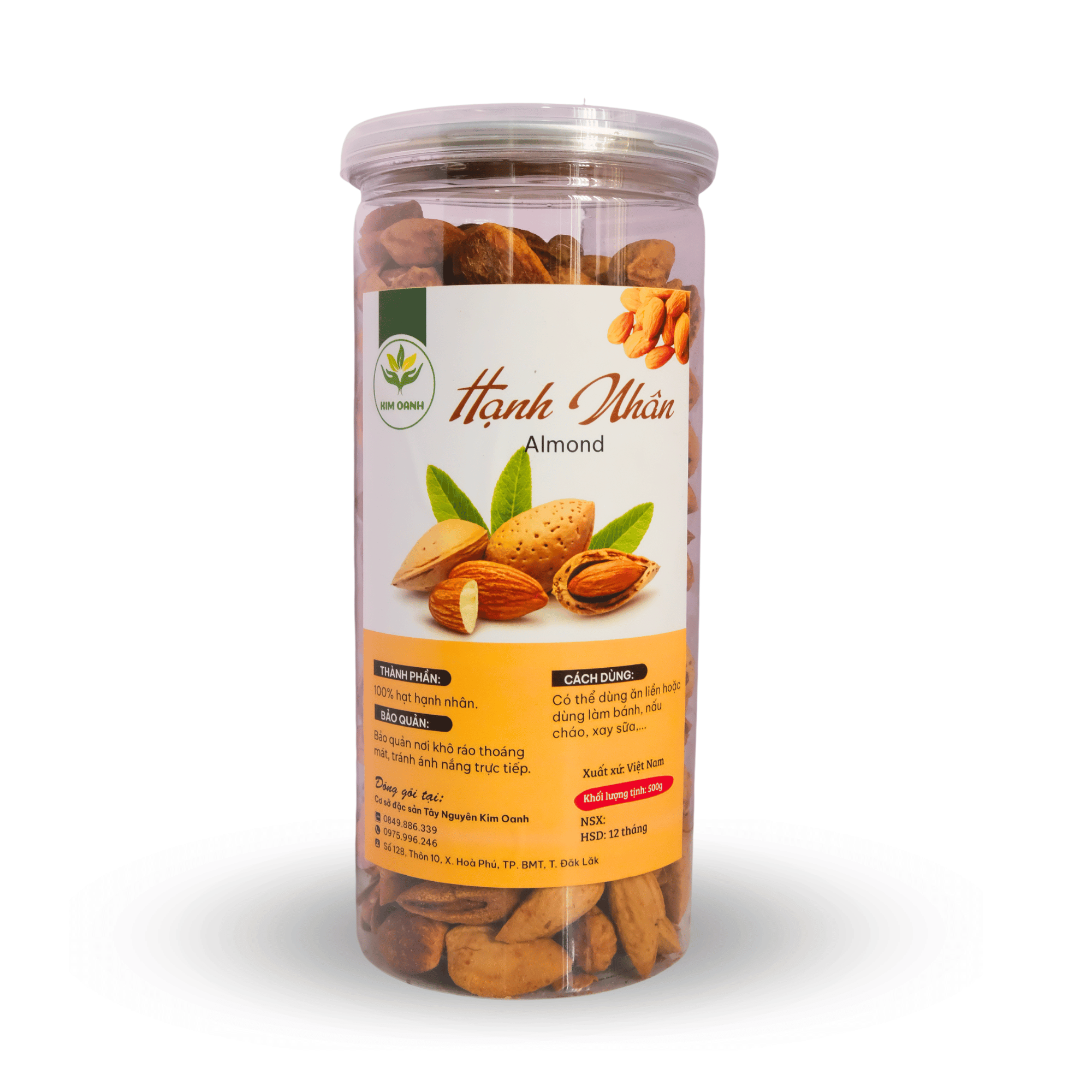 Hạt Hạnh Nhân Rang Bơ - hộp 500gr