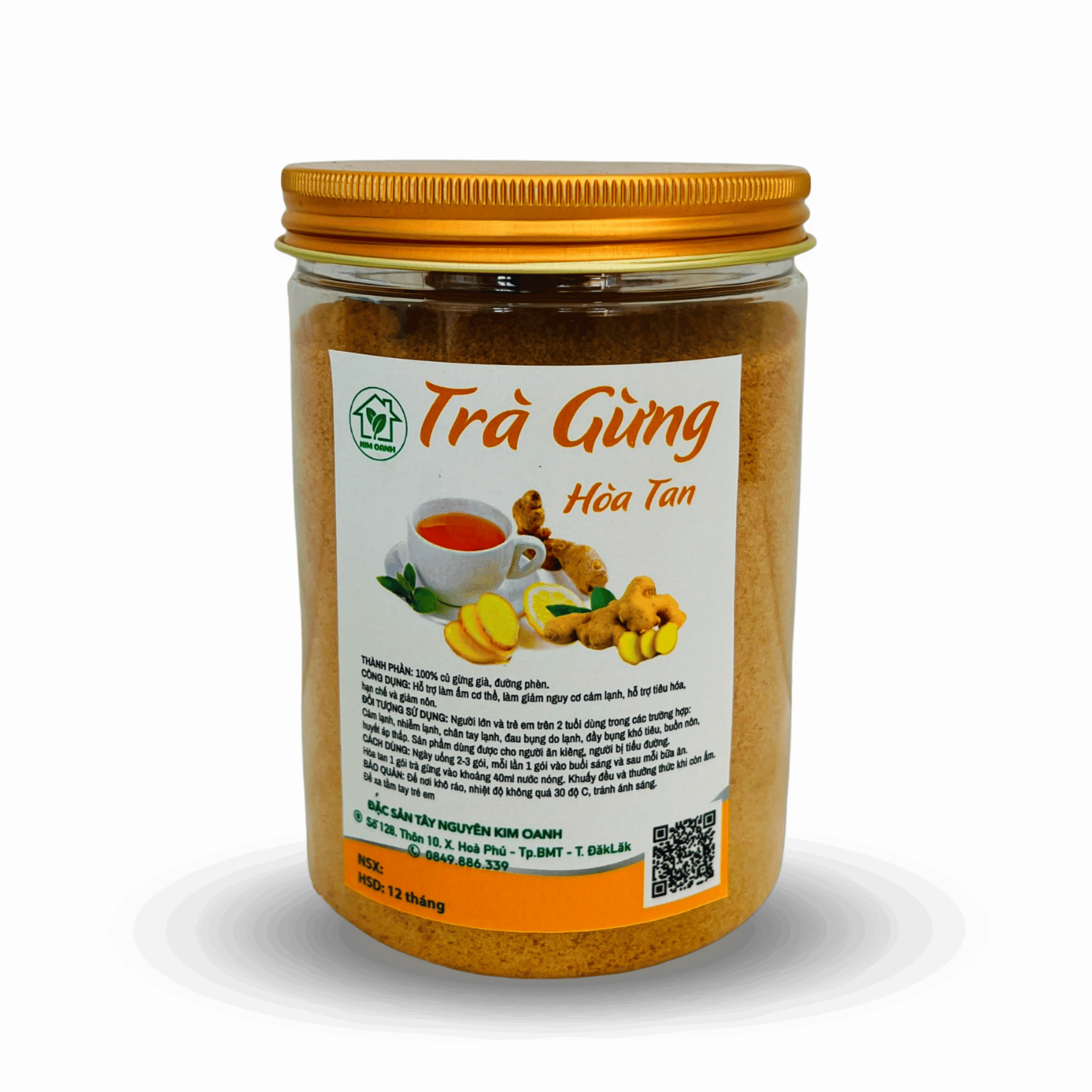 Trà Gừng Nguyên Chất - Hộp 500gr