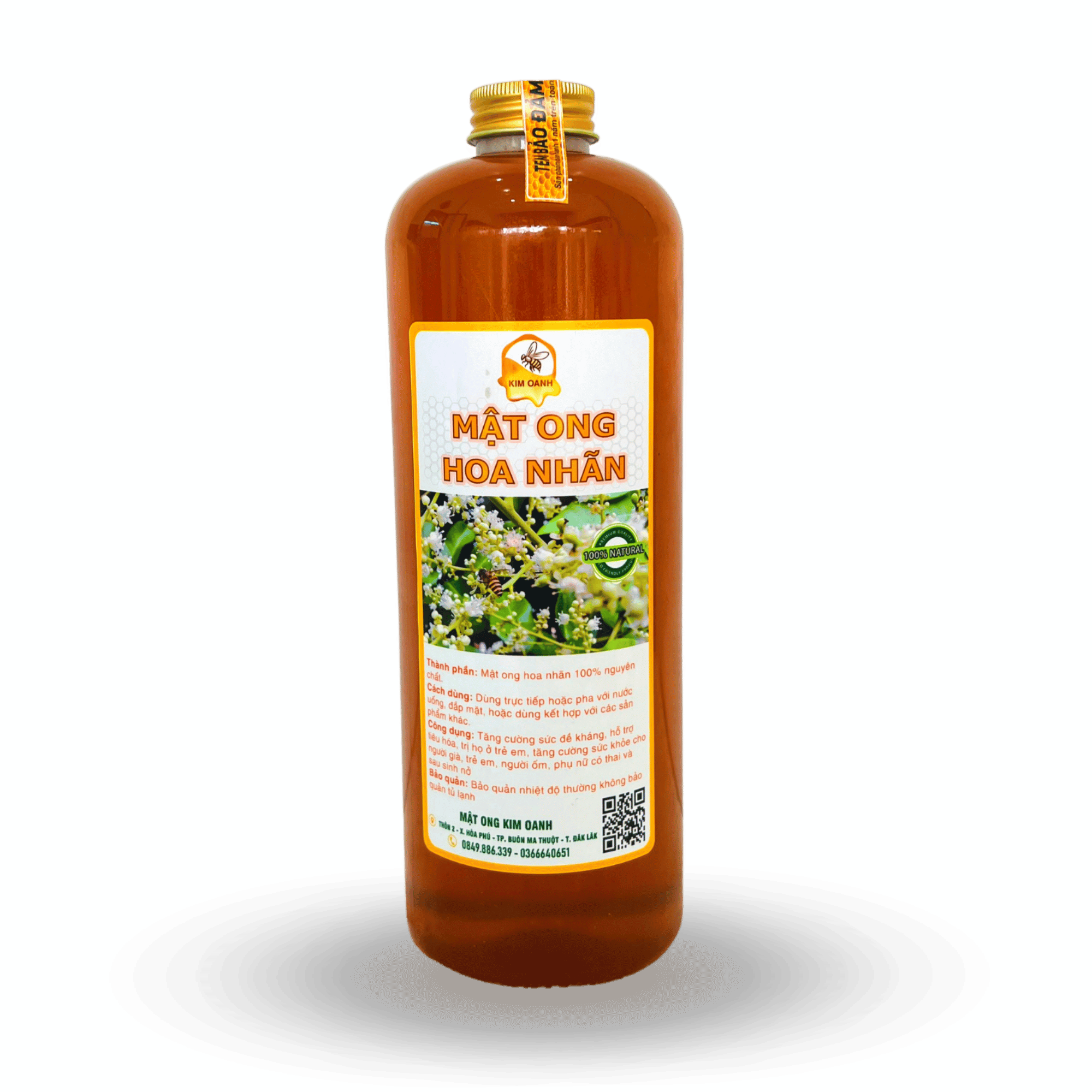 Mật Ong Hoa Nhãn - Chai 1000ml