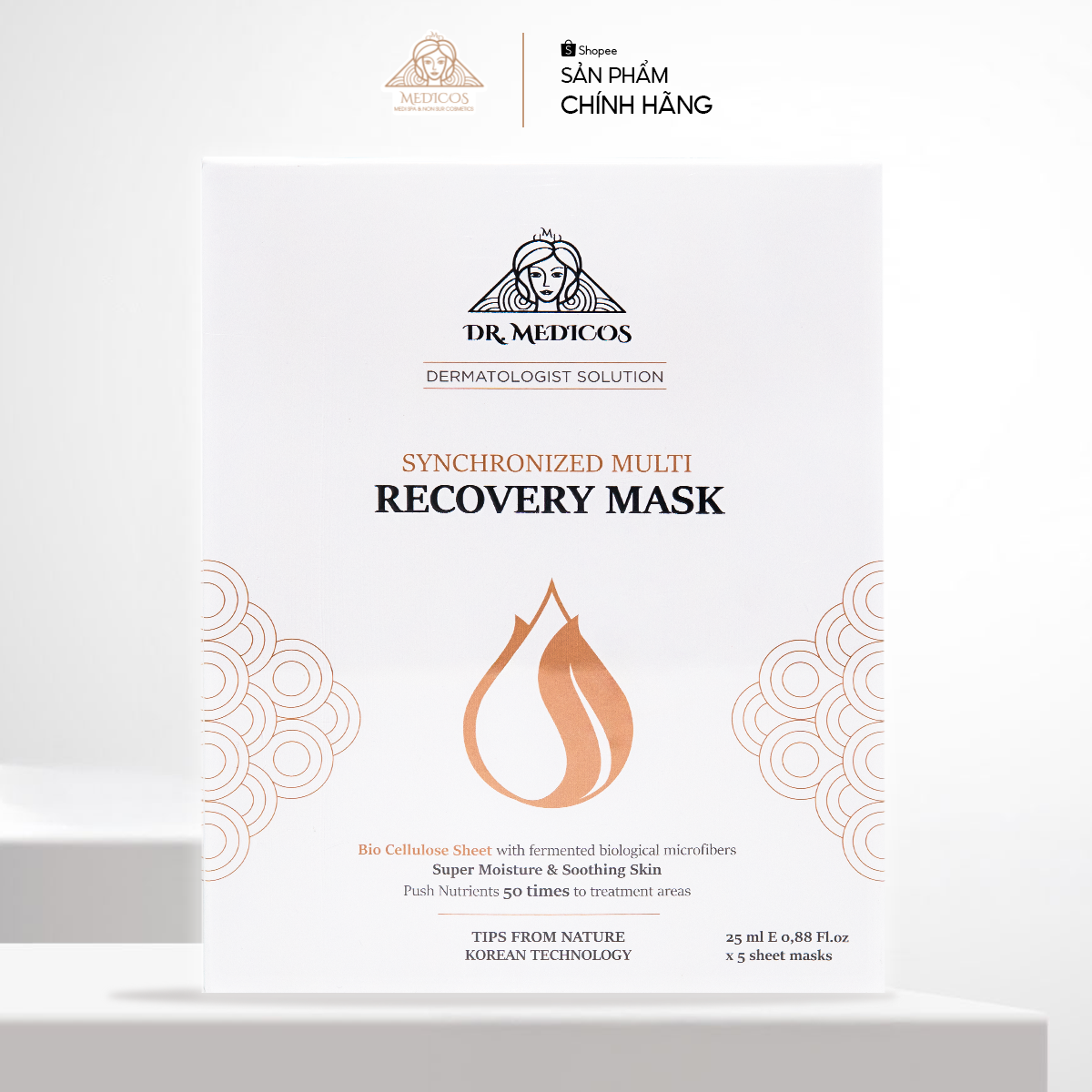 Mặt Nạ Sinh Học Dr.Medicos – Dưỡng Ẩm, Làm Dịu, Phục Hồi Da Căng Mịn