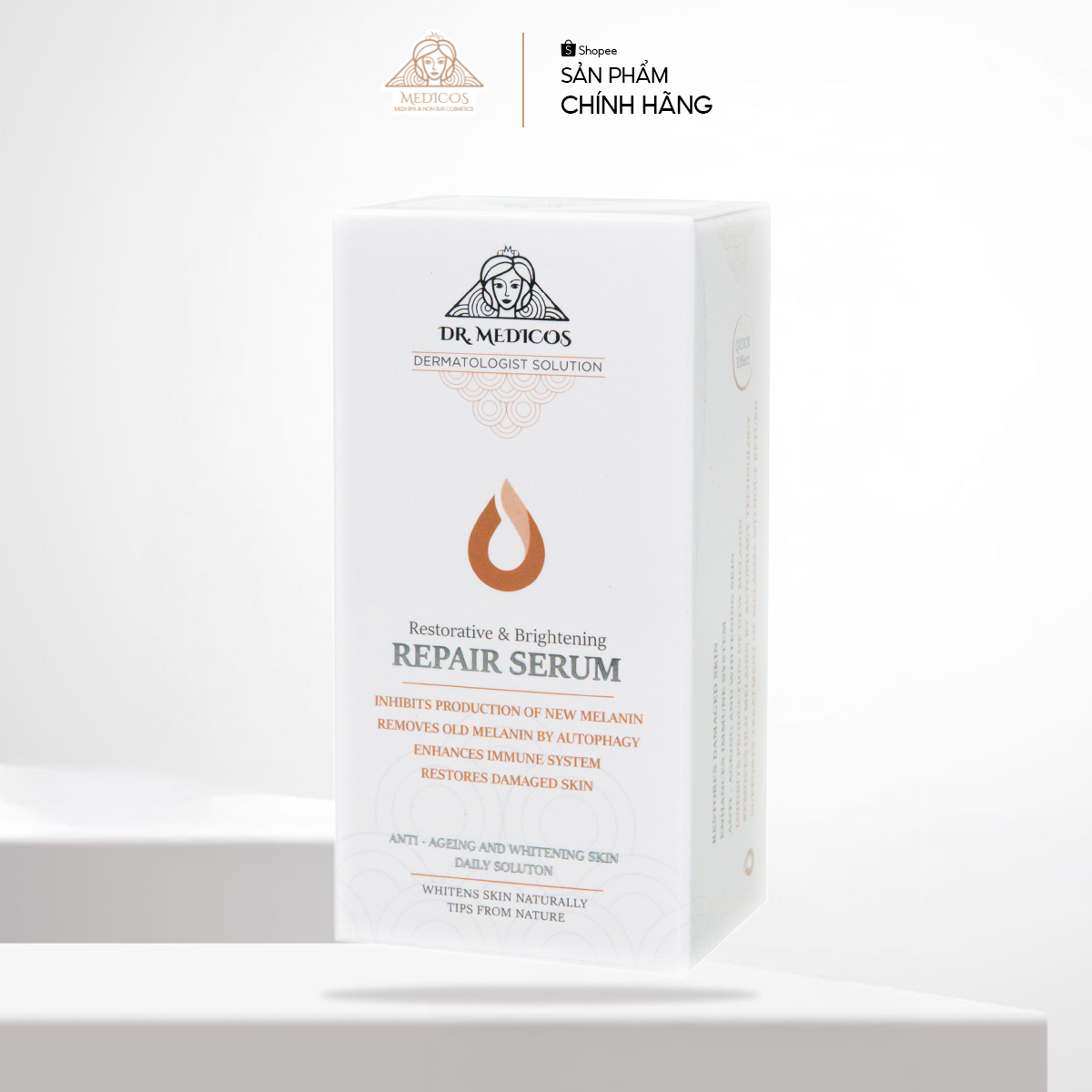 Serum Sáng Da Dr.Medicos – Tinh Chất Dưỡng Trắng, Làm Mờ Thâm, Tái Tạo Da Khỏe Mạnh Từ Bên