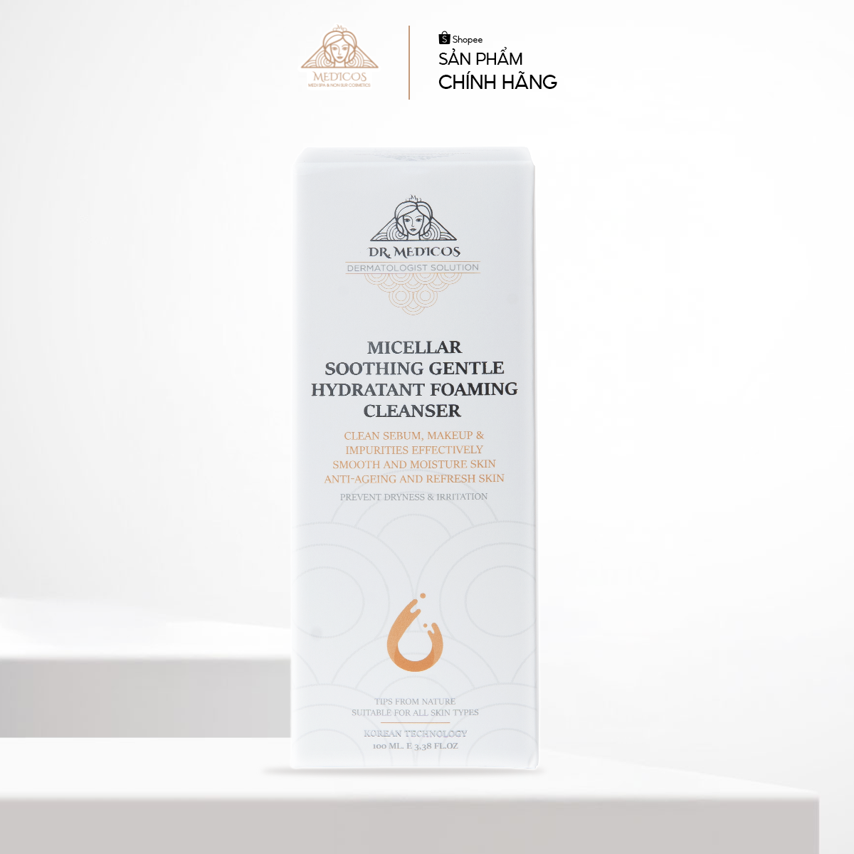 Sữa Rửa Mặt Sinh Học Dr.Medicos – Làm Sạch Dịu Nhẹ, Dưỡng Ẩm, Phục Hồi Da Sáng Khỏe