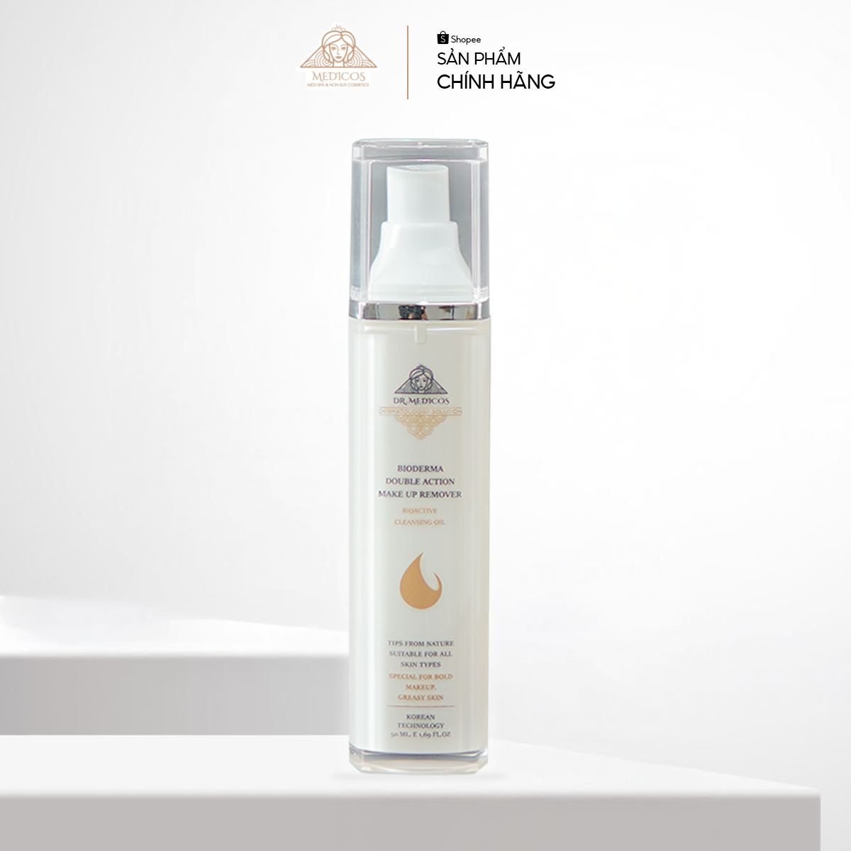 Dầu Tẩy Trang Dưỡng Ẩm Dr.Medicos – Làm Sạch Sâu, Tái Tạo Da, Không Gây Khô Căng