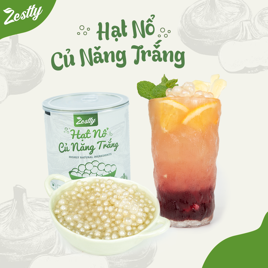 Hạt Nổ Củ Năng Trắng Zestty