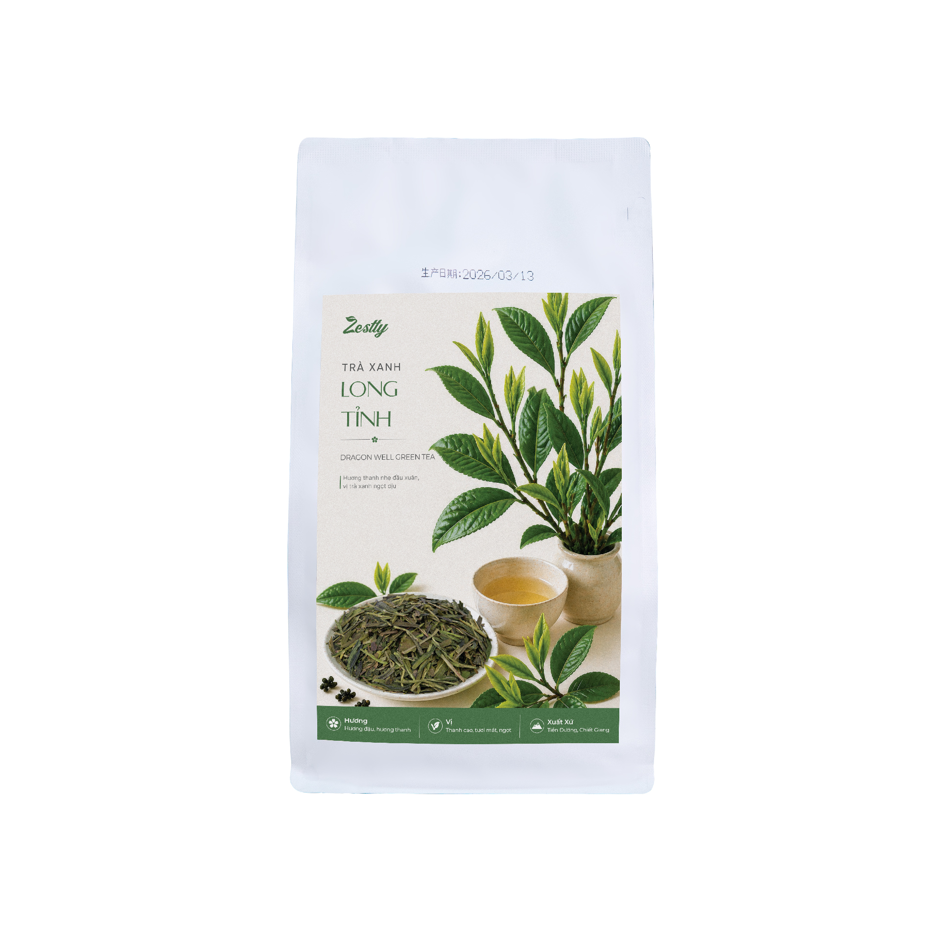 Trà Xanh Long Tỉnh Zestty