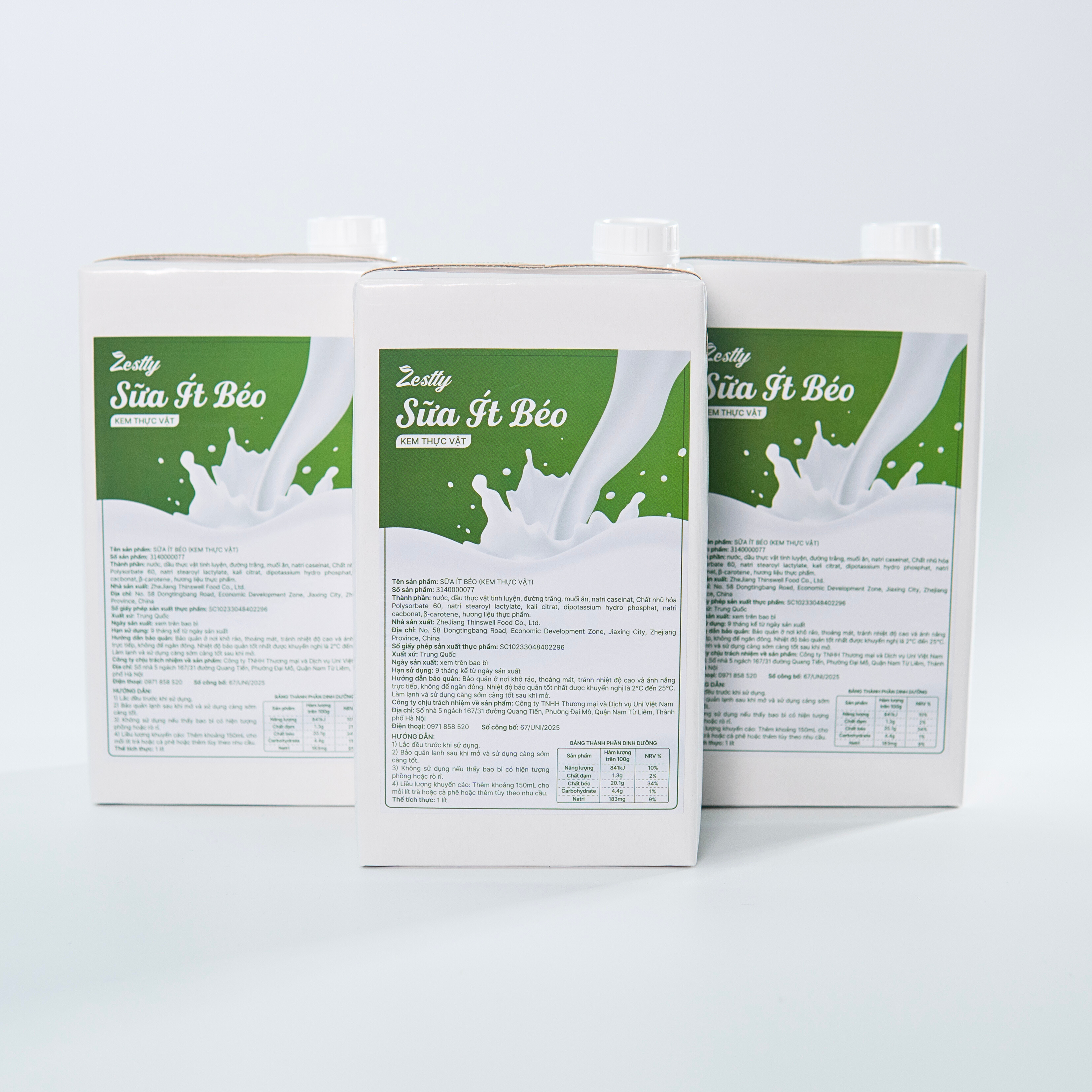 Sữa ít béo Zestty