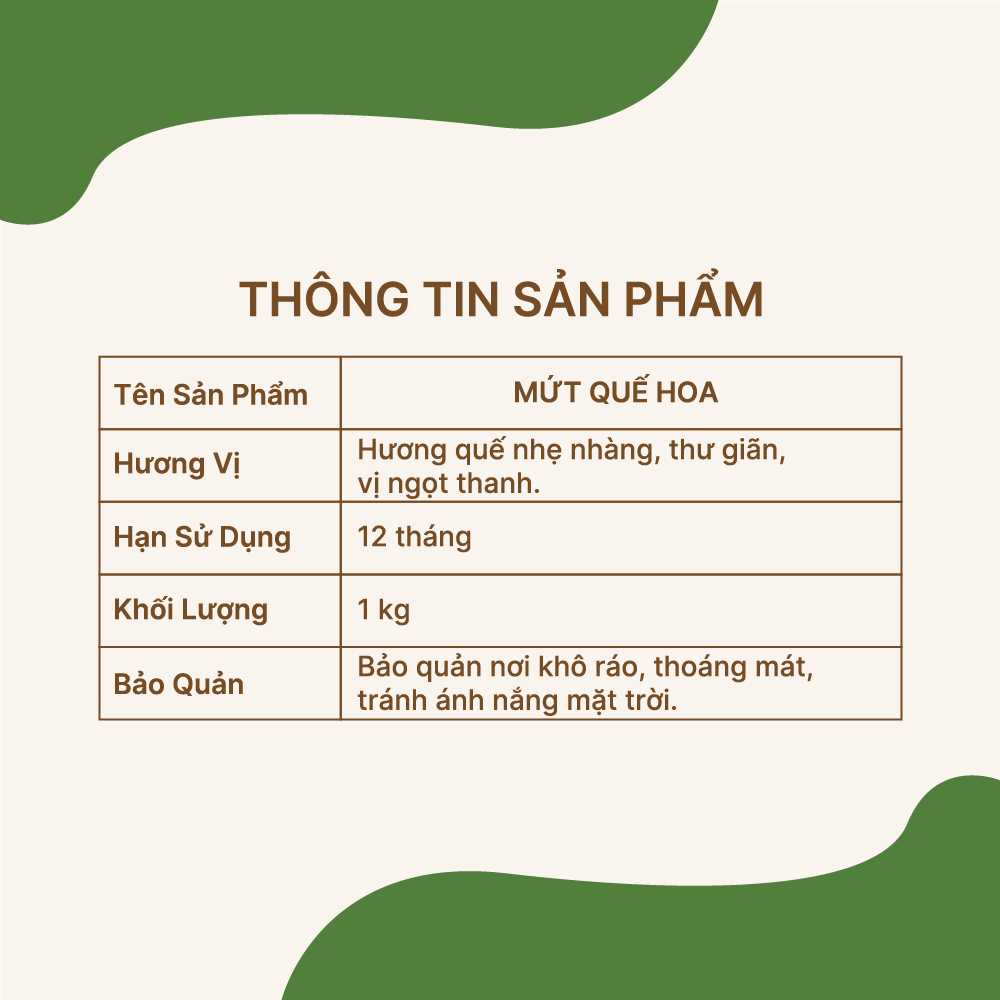 Mứt Quế Hoa Zestty