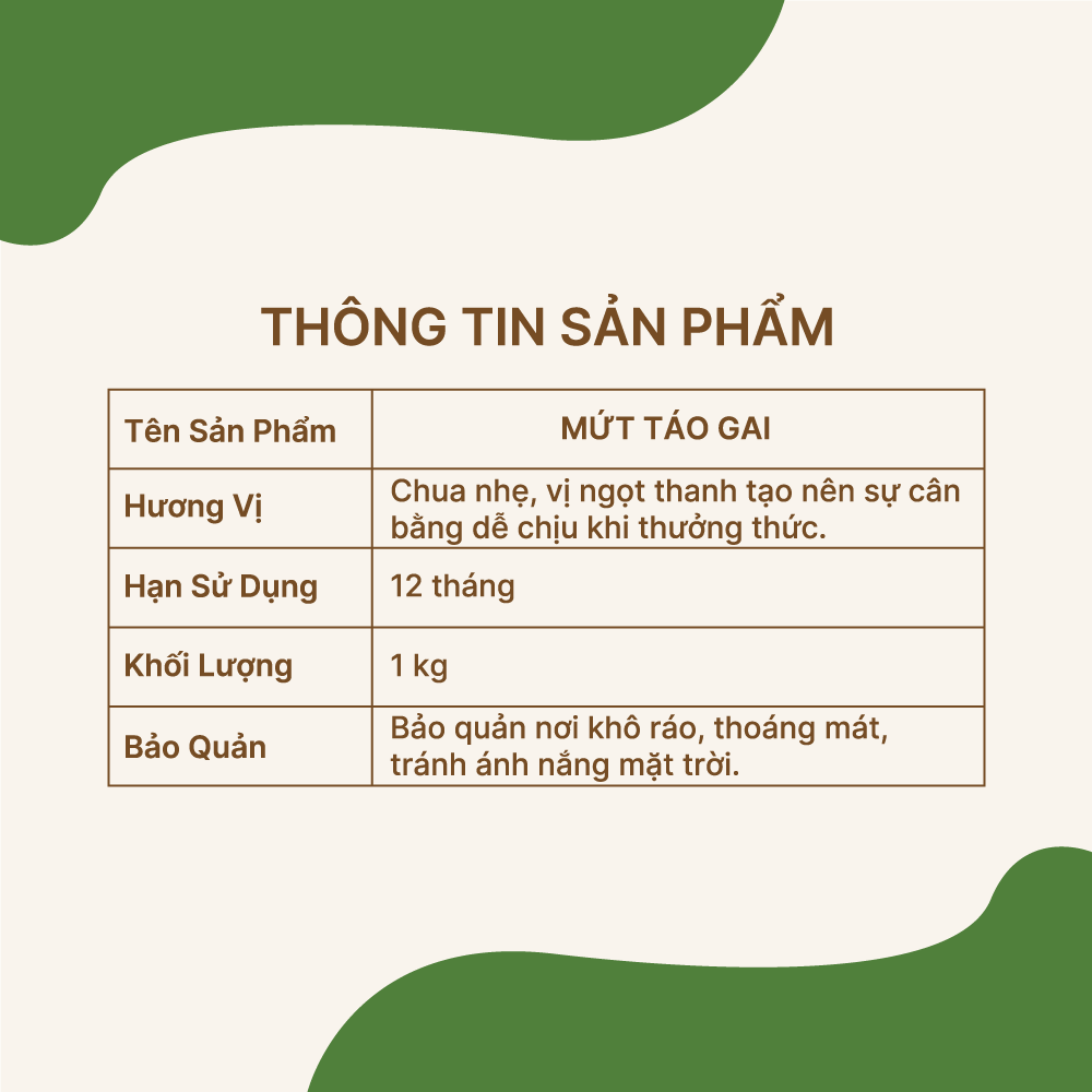 Mứt Táo Gai Zestty