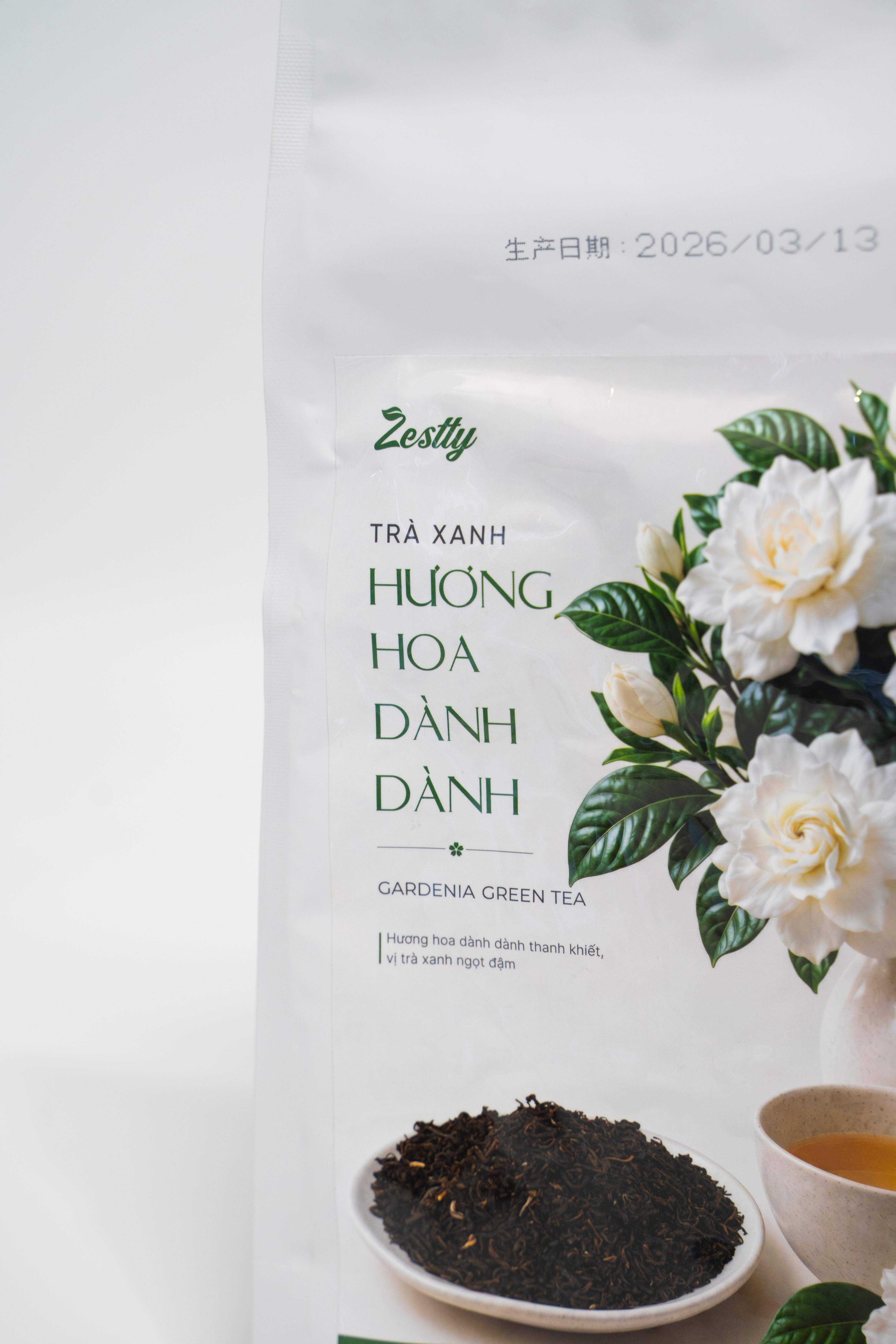 Trà Xanh Hương Hoa Dành Dành Zestty