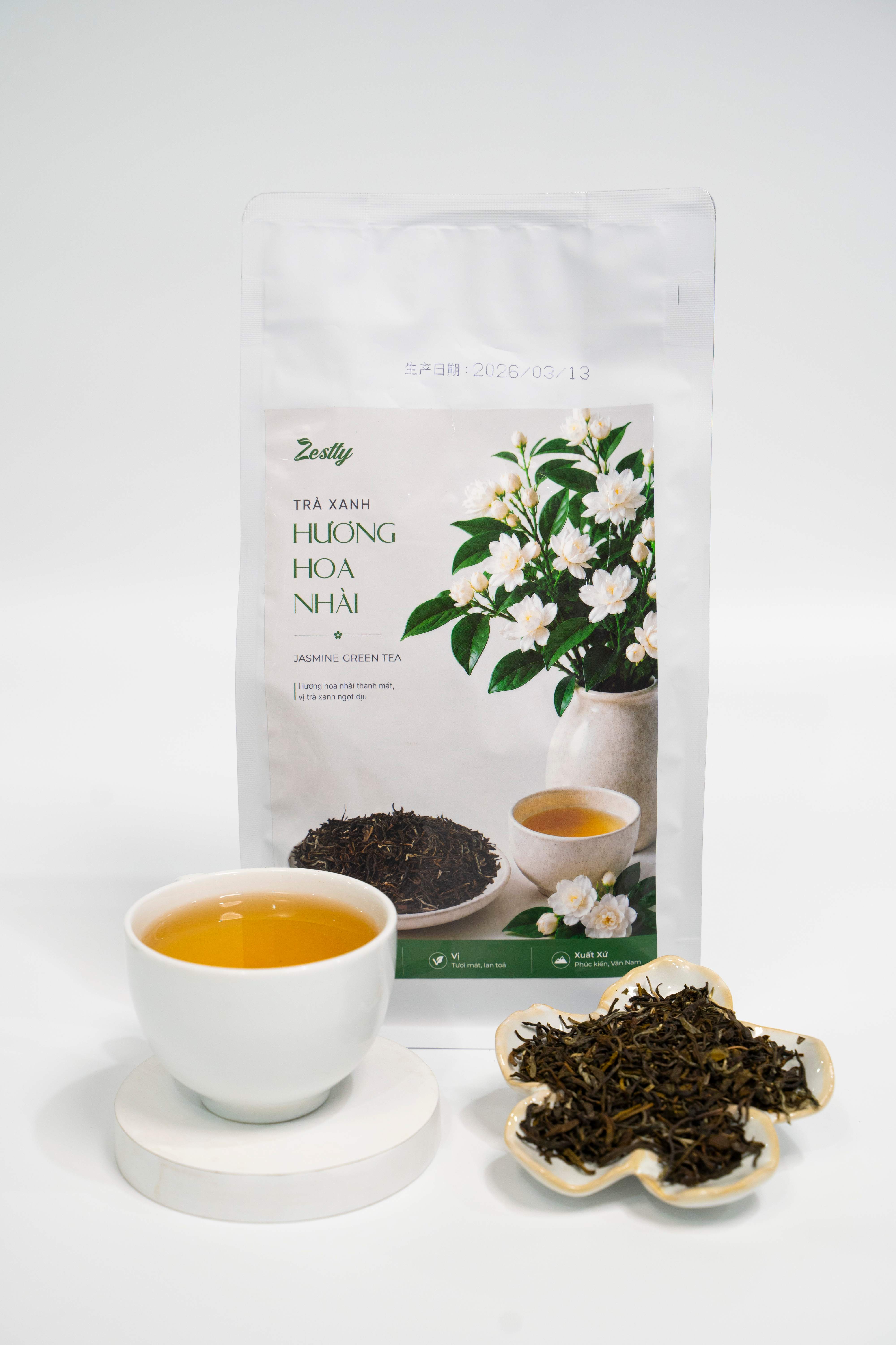 Trà Xanh Hương Hoa Nhài Zestty