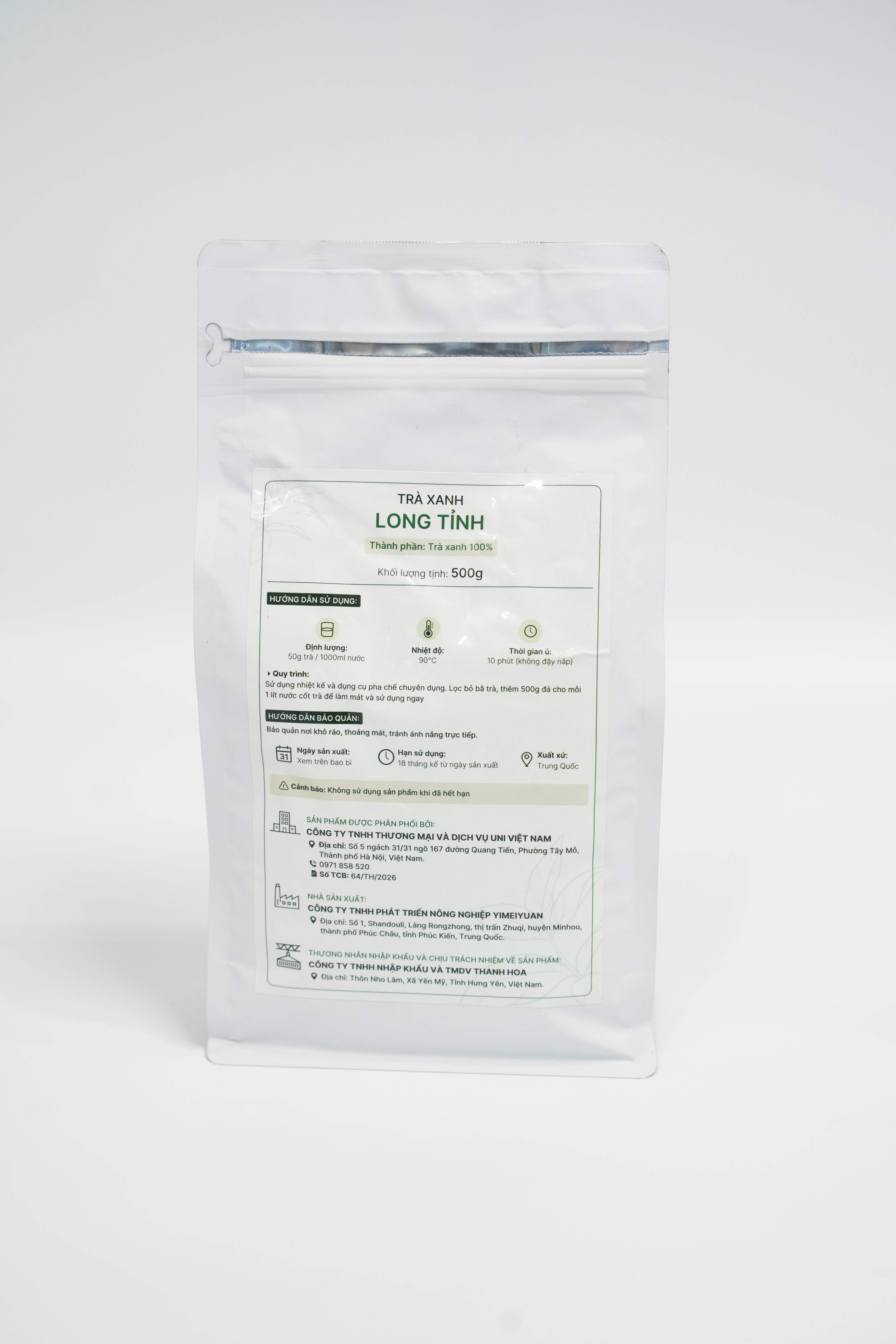Trà Xanh Long Tỉnh Zestty
