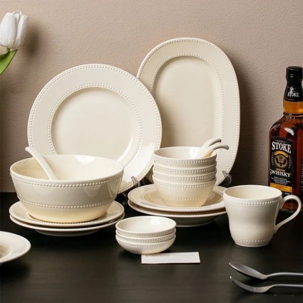 Bộ bát đĩa basic Nordic Pearl - TC70