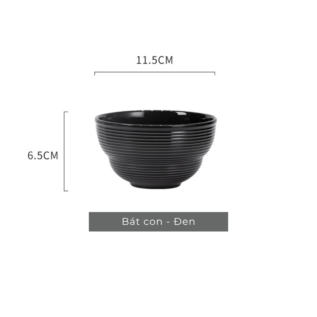 Bộ bát đĩa gốm sứ Tịnh Sắc phong cách Bắc Âu - TC87