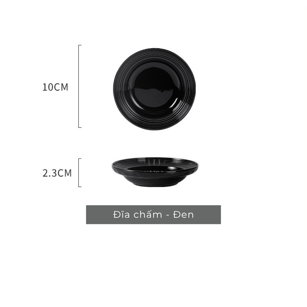 Bộ bát đĩa gốm sứ Tịnh Sắc phong cách Bắc Âu - TC87