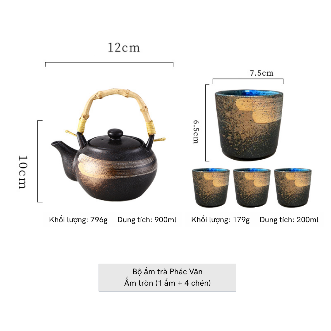 Bộ ấm trà Phác Vân - PT106