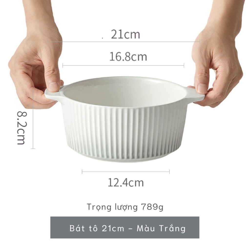 Bộ bát đĩa Giang Tây thượng hạng Ombre - viền vân sọc xám - GT08