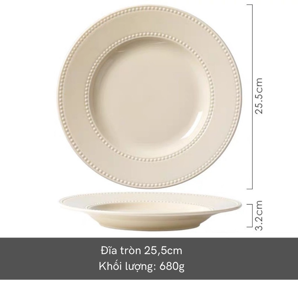 Bộ bát đĩa basic Nordic Pearl - TC70