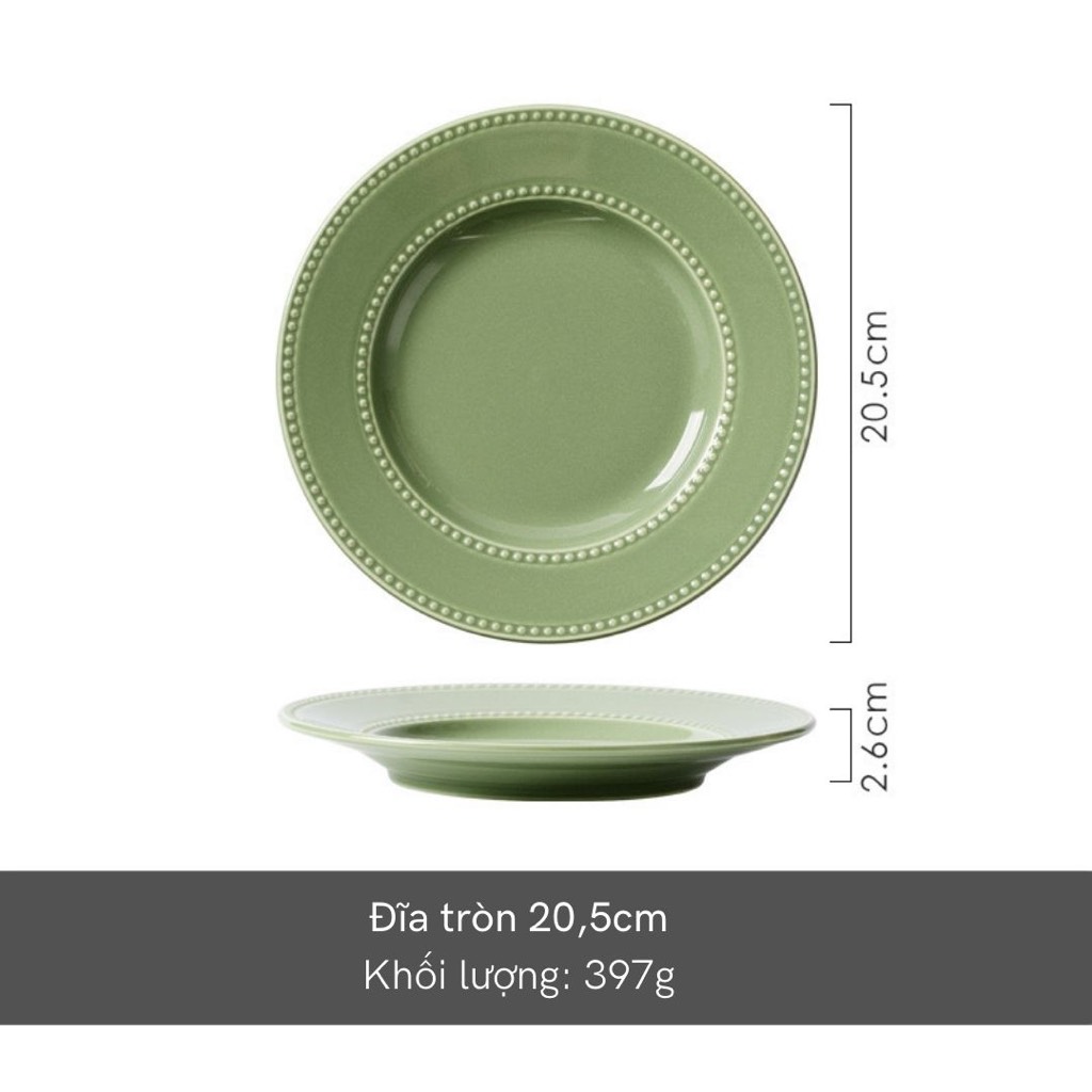 Bộ bát đĩa basic Nordic Pearl - TC70