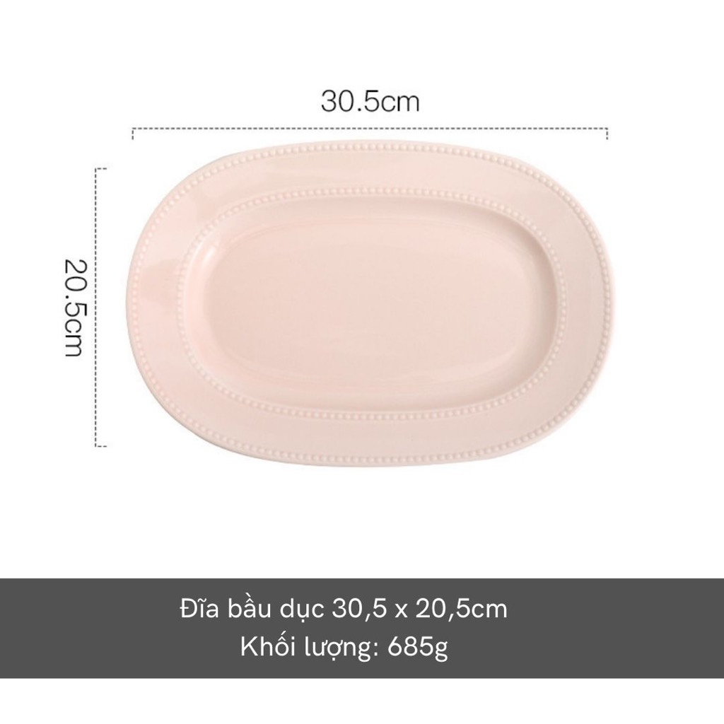 Bộ bát đĩa basic Nordic Pearl - TC70