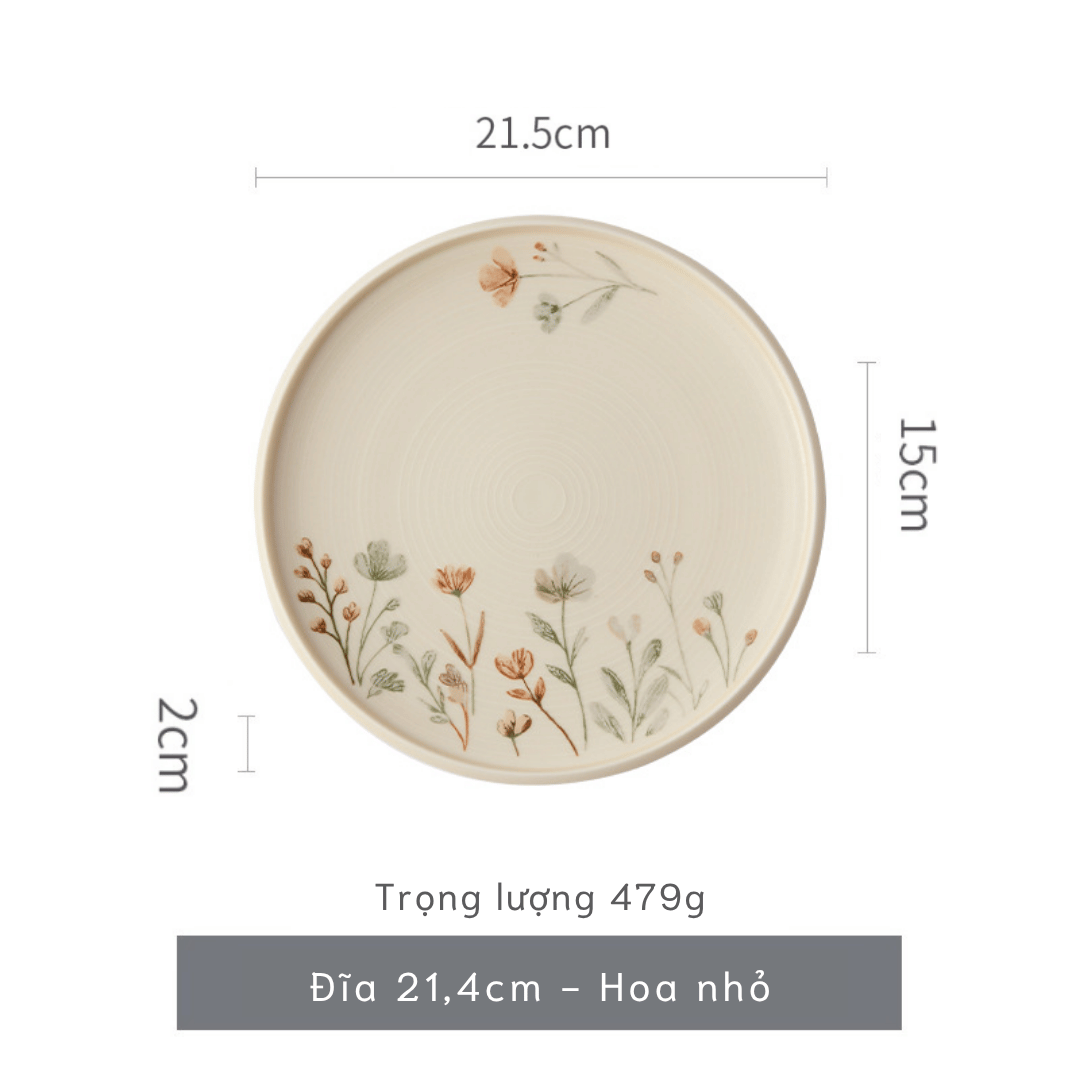 Bộ bát đĩa thượng hạng Minimalis - trơn pastel màu multi - GT04