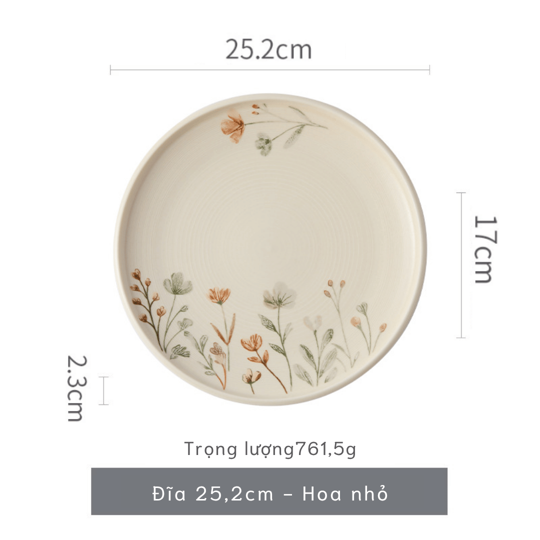 Bộ bát đĩa thượng hạng Minimalis - trơn pastel màu multi - GT04