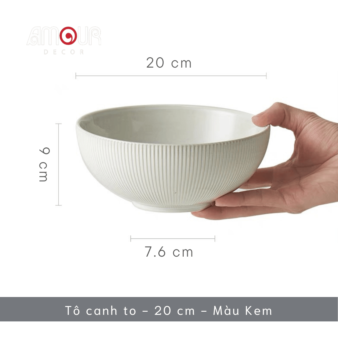 Bộ chén bát đĩa phong cách Bắc Âu thượng hạng - vân sọc nhỏ nhiều màu - Không chì - Chịu được nhiệt độ cao - GT06