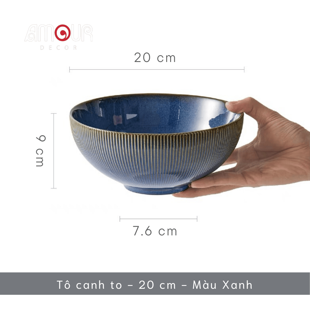 Bộ chén bát đĩa phong cách Bắc Âu thượng hạng - vân sọc nhỏ nhiều màu - Không chì - Chịu được nhiệt độ cao - GT06