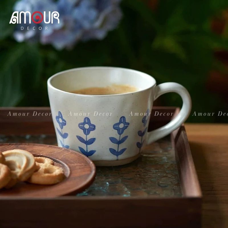 Cốc sứ phong cách thủ công Nhật Bản nhiều họa tiết - PT69