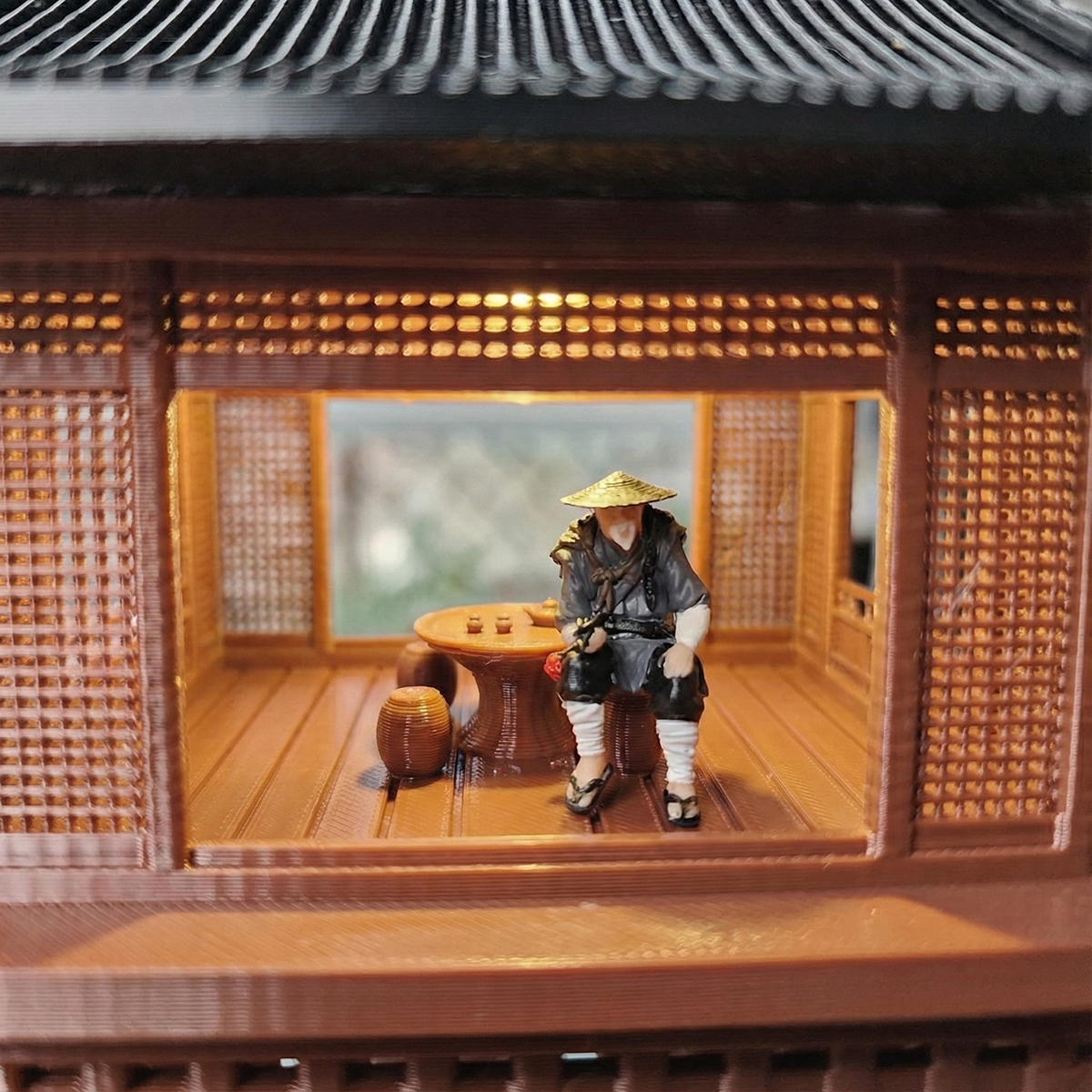 Mô hình nhà Nhật in 3D - nhà chờ