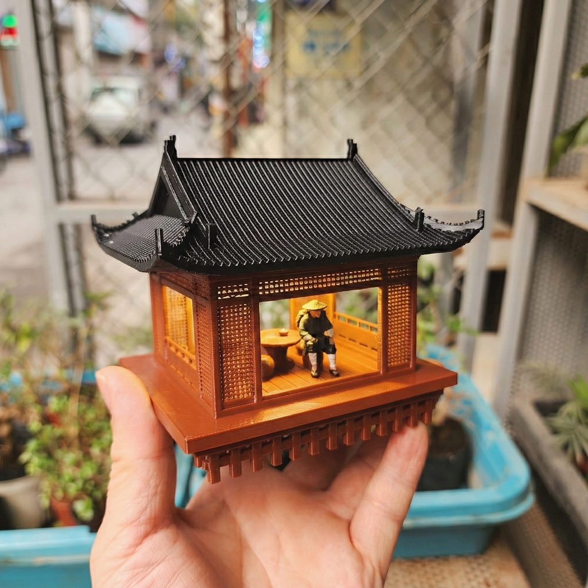 Mô hình nhà Nhật in 3D - nhà chờ