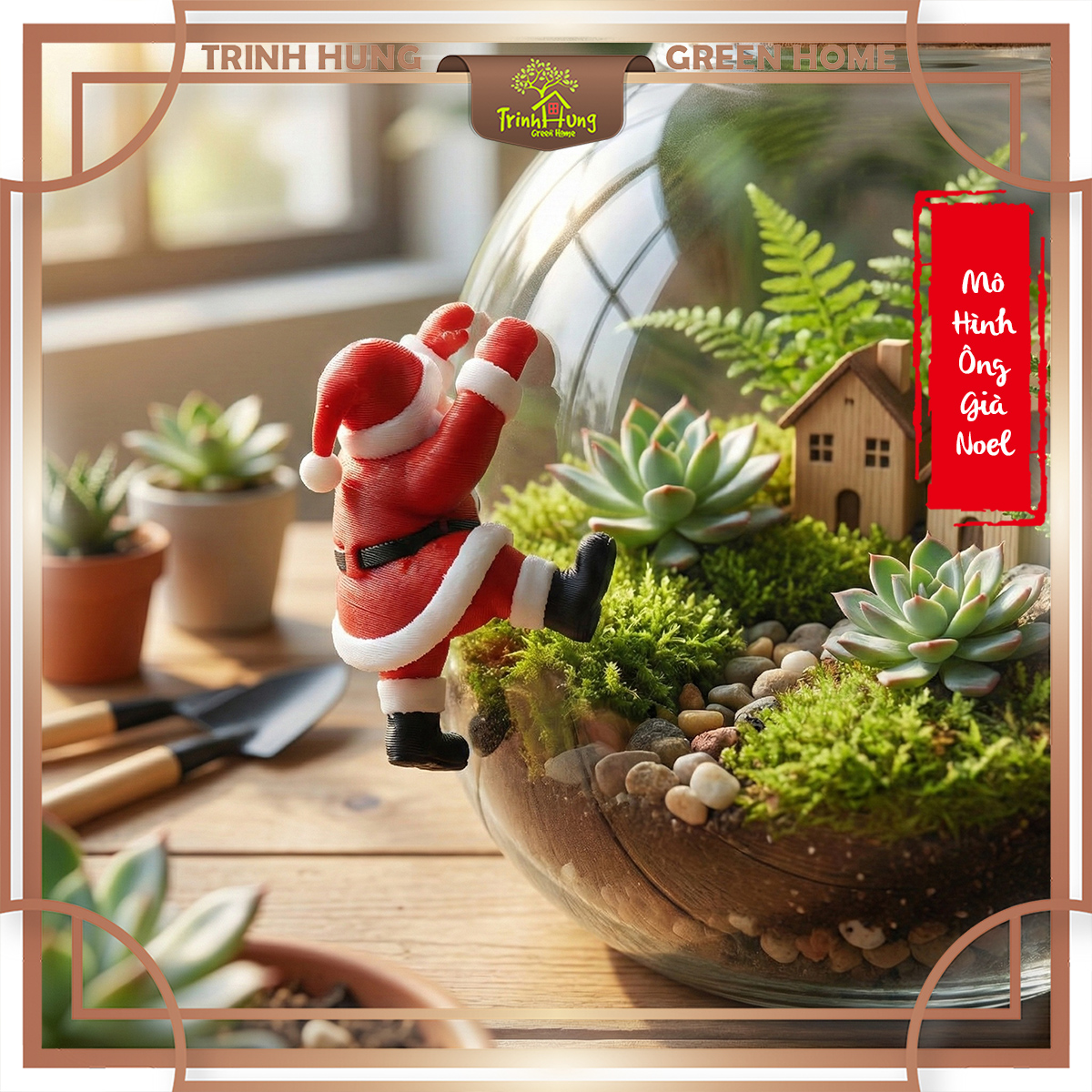 Mô hình ông già noel leo trèo vui nhộn