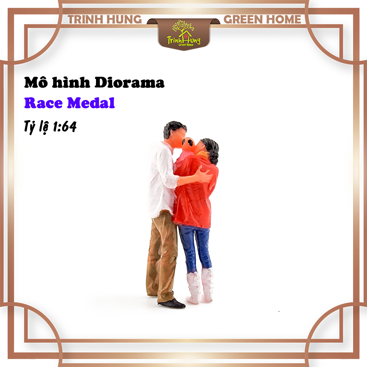 Mô hình Diorama - Race Medal 1:64 - gia đình (bản màu)