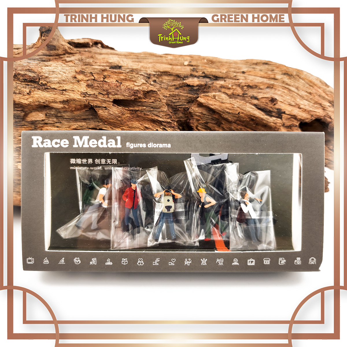 Bộ mô hình người leo núi Diorama - Race Medal 1:64