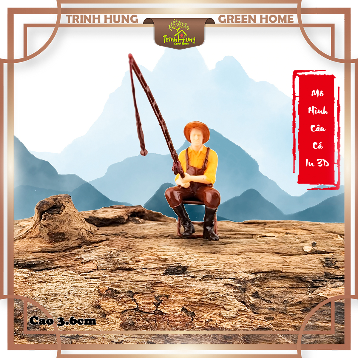 Mô hình câu cá in 3D sắc nét