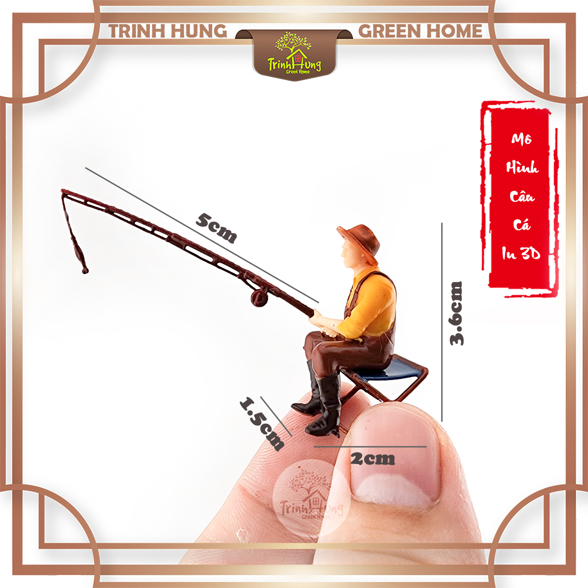 Mô hình câu cá in 3D sắc nét
