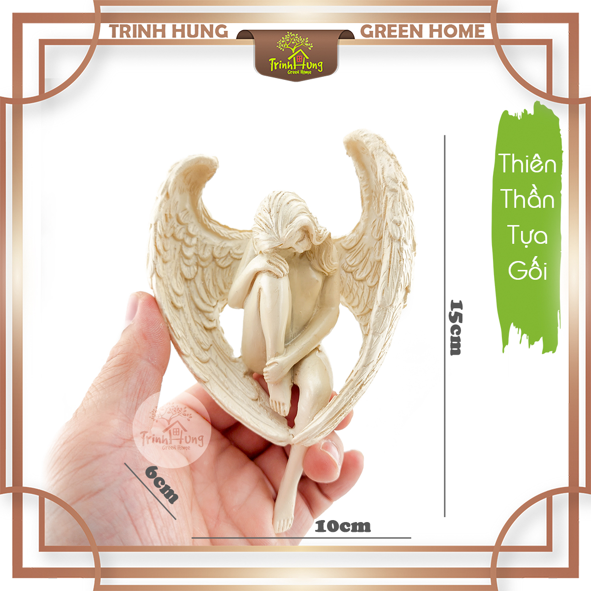 Tượng thiên thần tựa gối