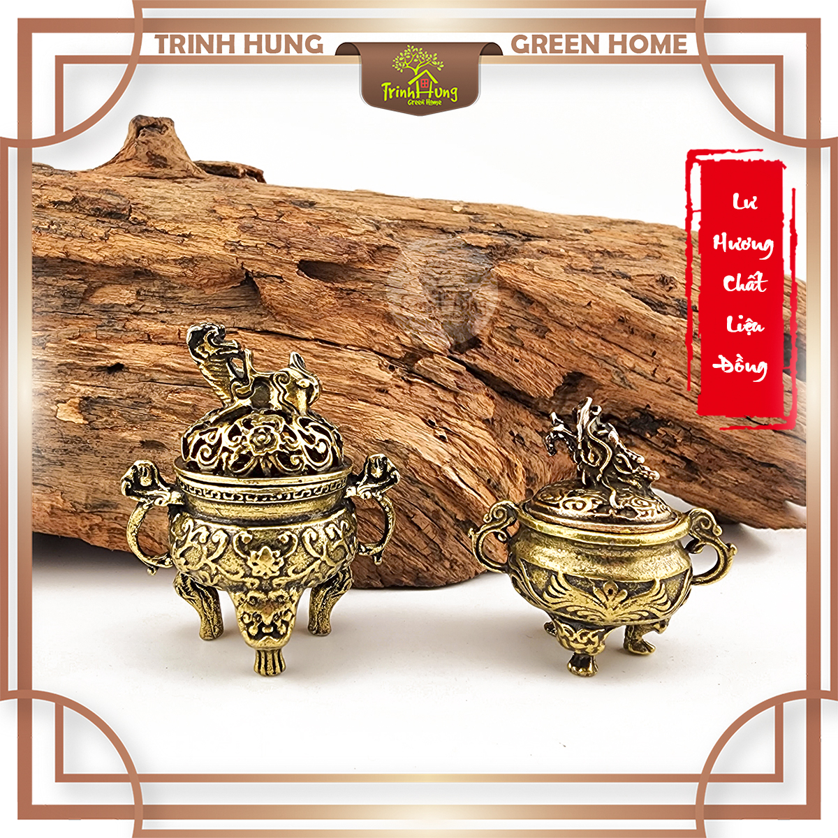 Lư hương chất liệu đồng